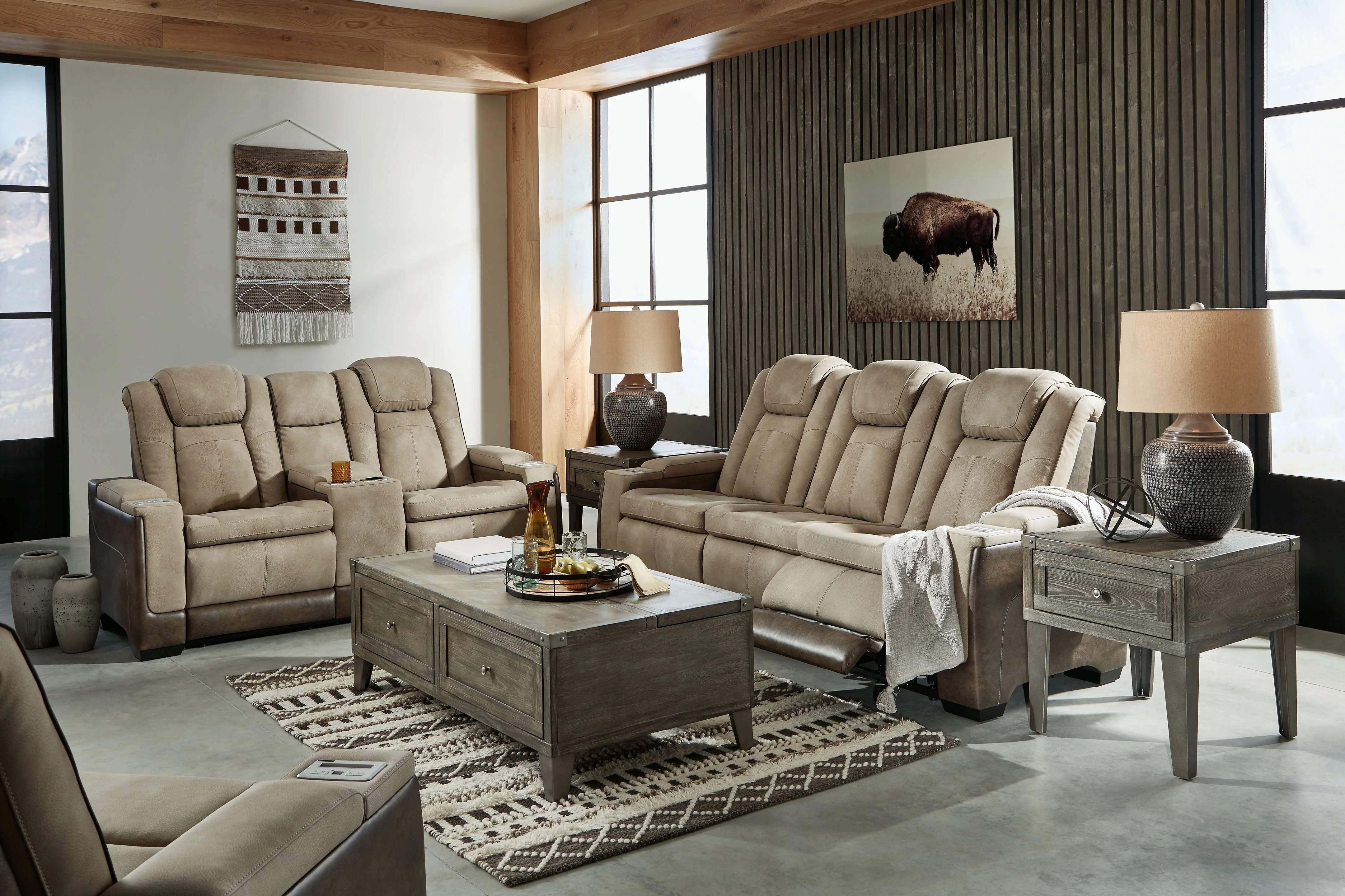 Next-Gen Durapella - Power Reclining Living Room Set - Image 3