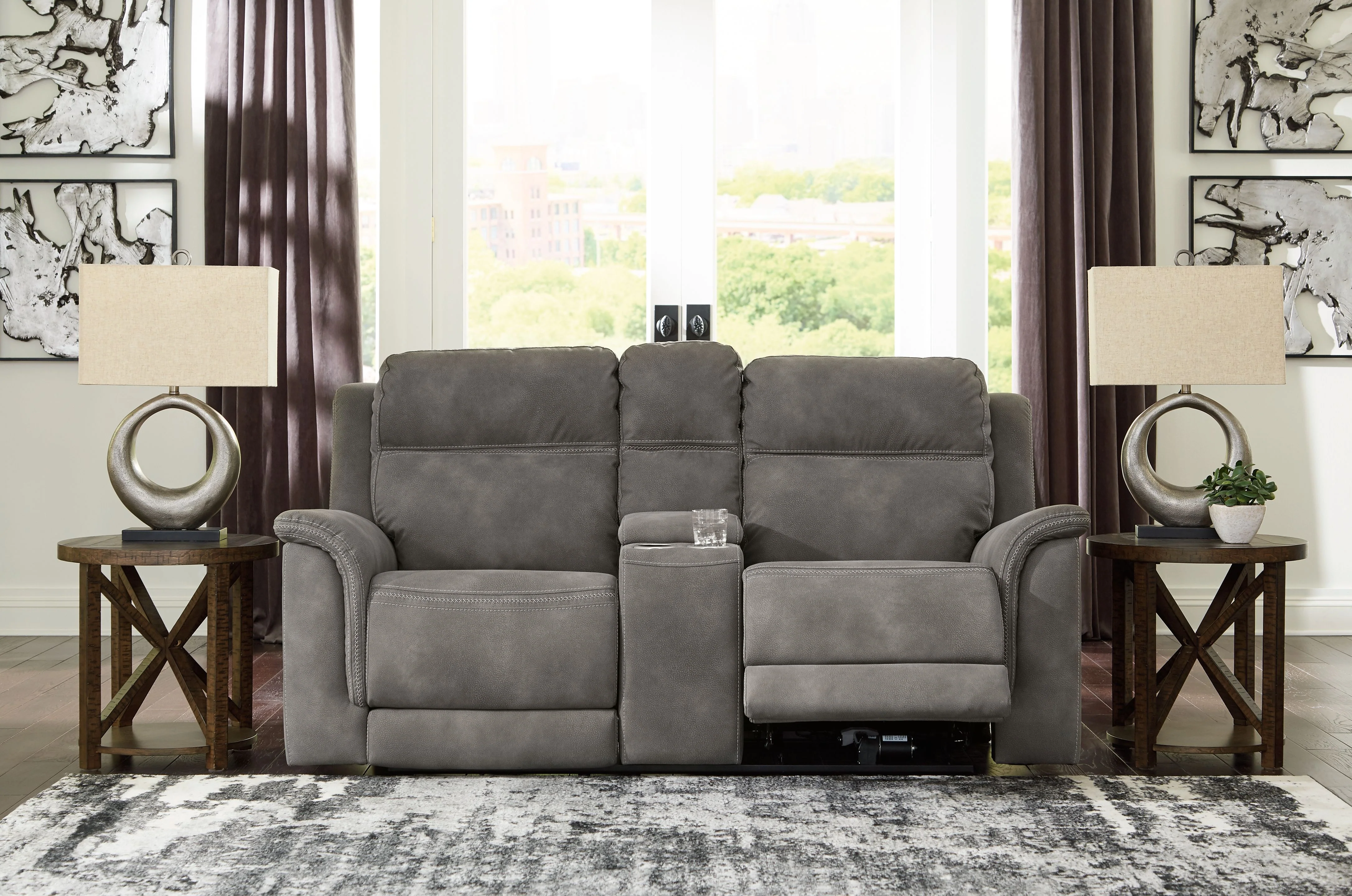 Next-Gen Durapella - Reclining Power Loveseat With Console - Image 8