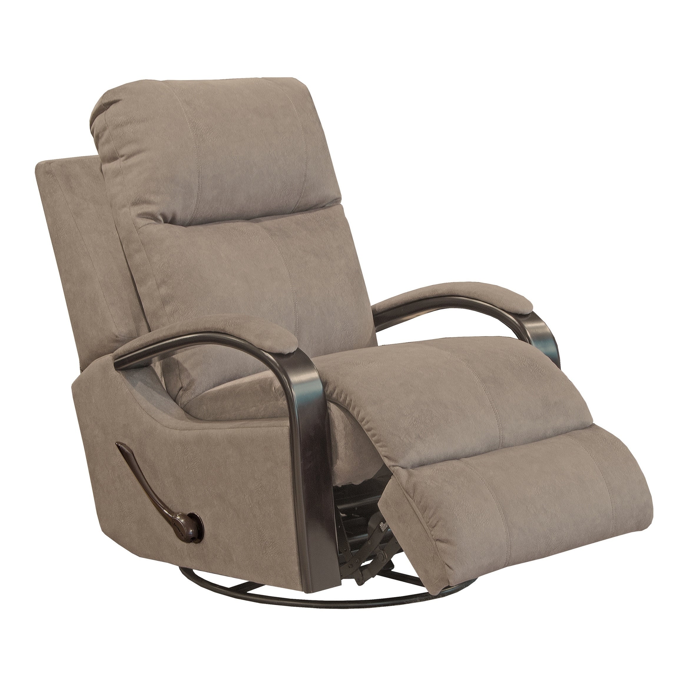 Niles #4703 Wood Arm Swivel Recliner in 3 Color Choices - Image 3