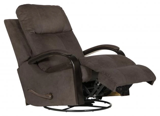 Niles #4703 Wood Arm Swivel Recliner in 3 Color Choices - Image 5