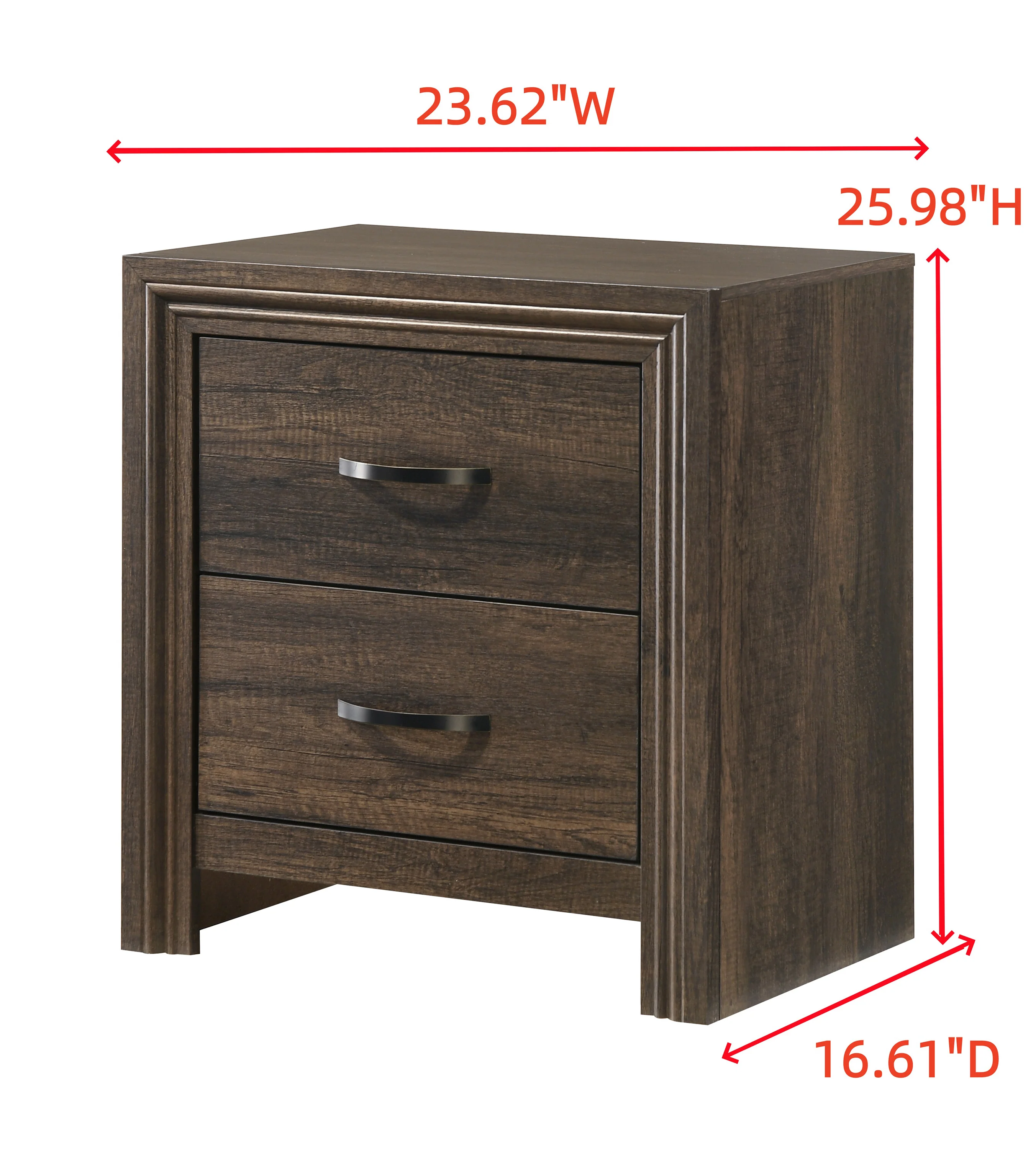 Noreen 2 Drawer Nightstand - Image 4