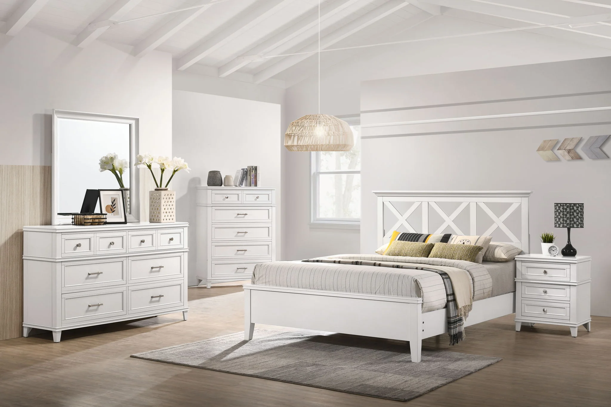Nova II - 3 Drawer Nightstand With USB - Image 8