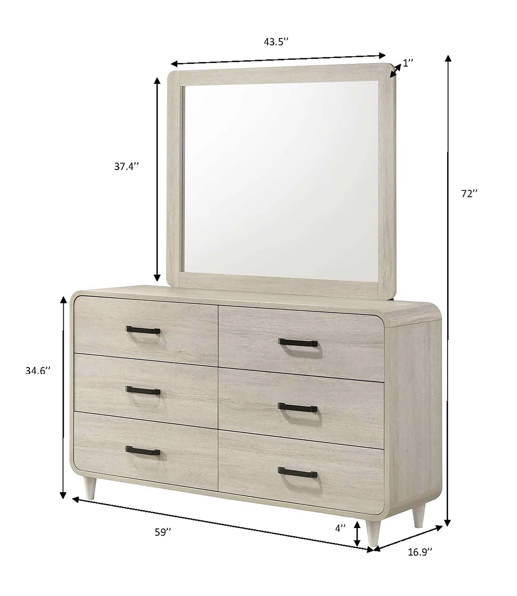 Nyomi - Dresser - White - Image 4