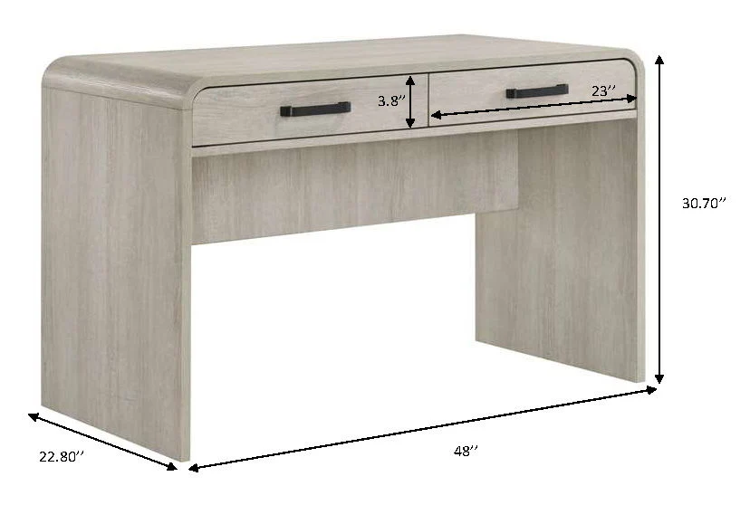 Nyomi - Writing Desk - White - Image 2