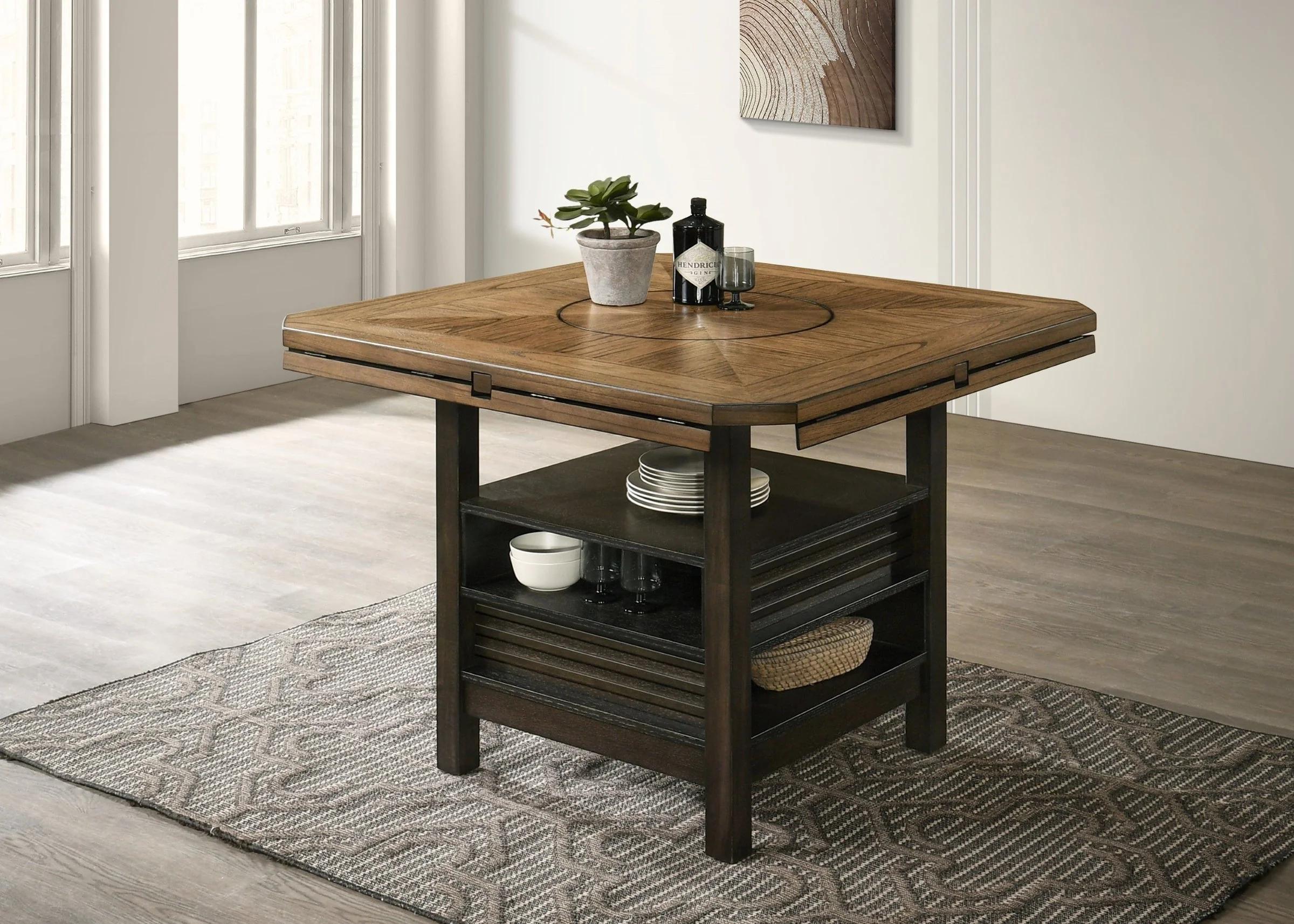 Oakly Counter Height Drop Leaf Dining Sets - Image 3
