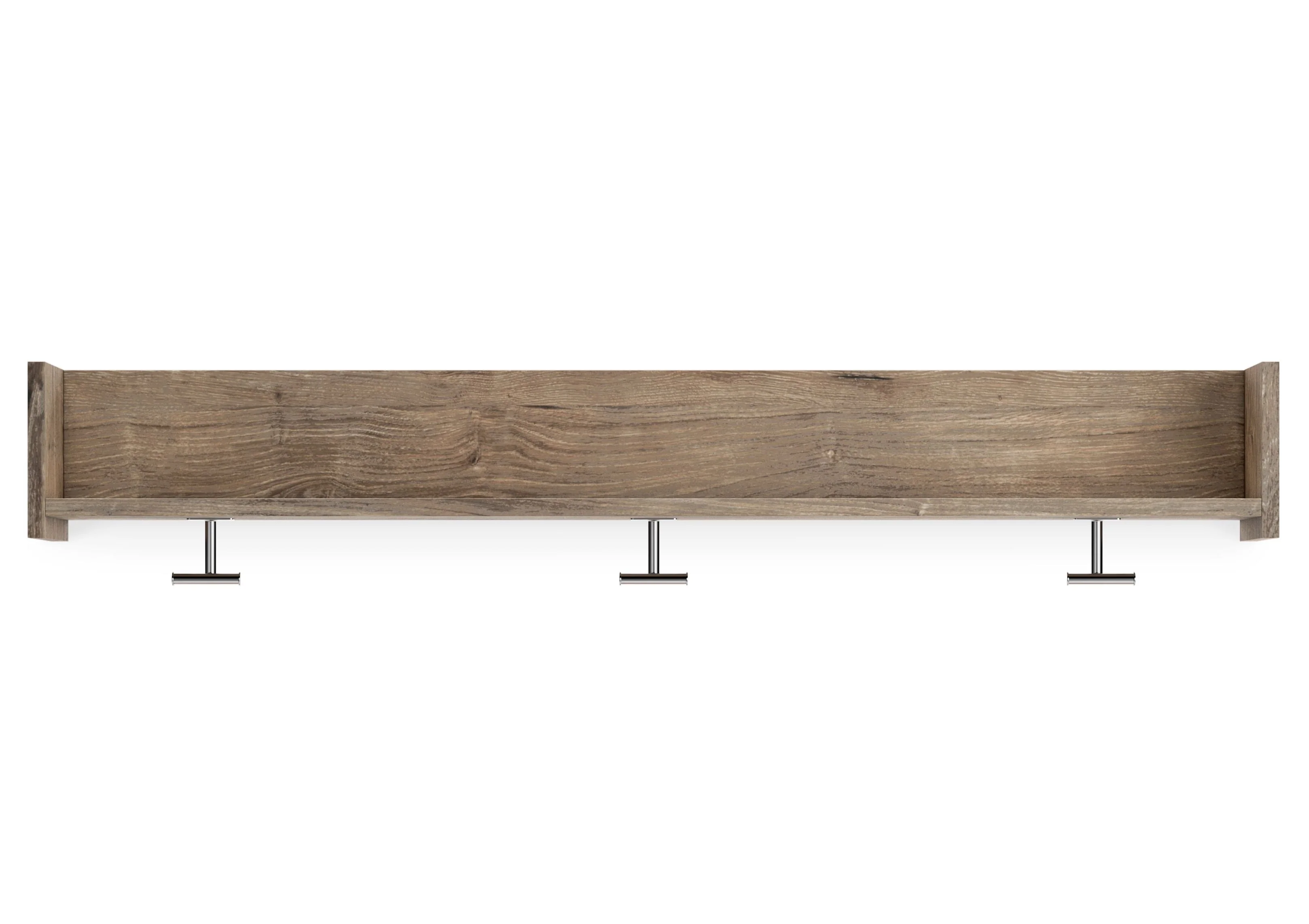 Oliah - Wall Mounted Coat Rack w/Shelf - Natural - Image 4