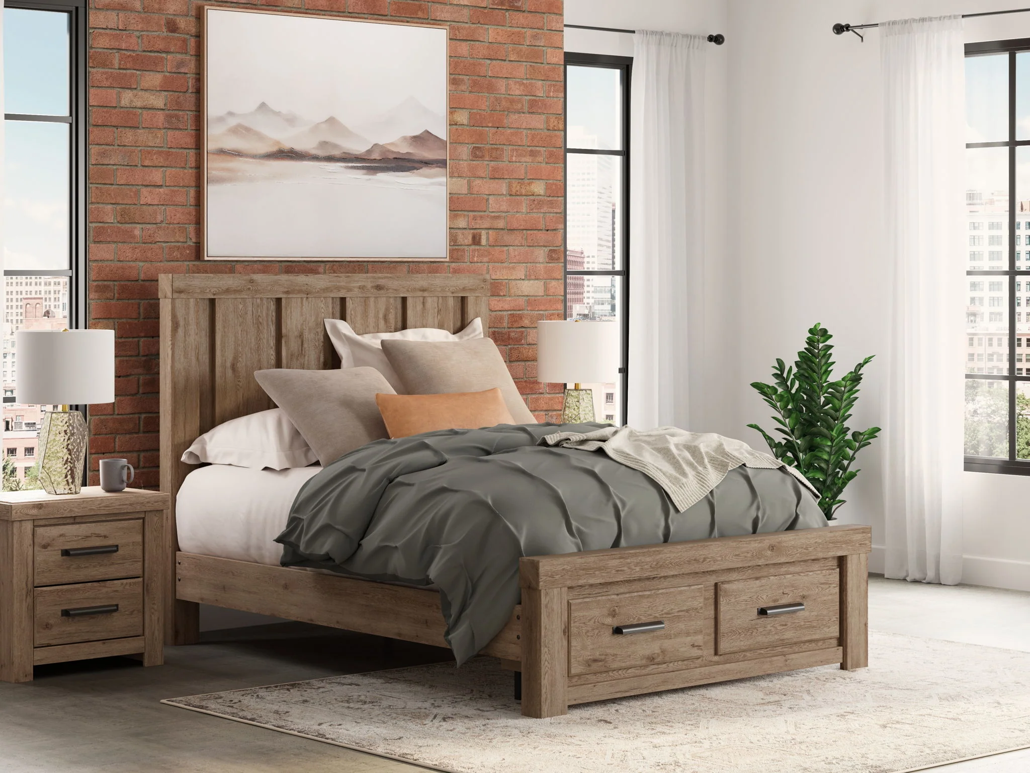Oliandon - Panel Storage Bed - Image 2