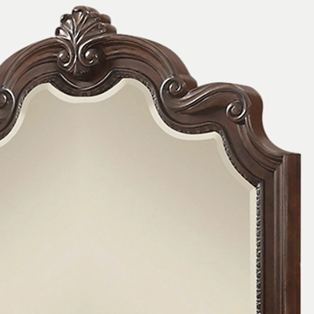 Ornate Mirror - Mahogany - Image 4