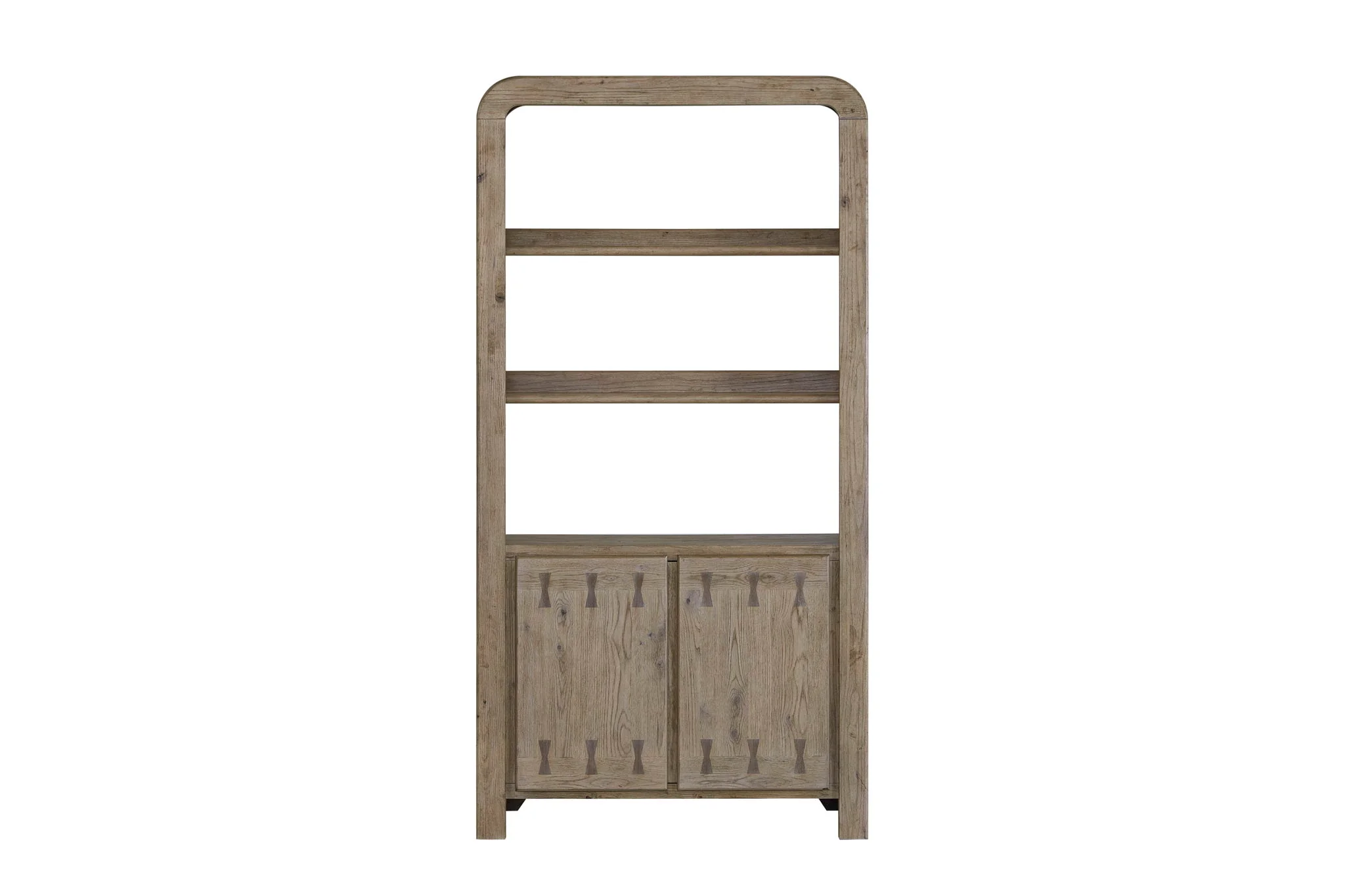 Pagosa - Bowtie Bookcase - English Knotty Oak