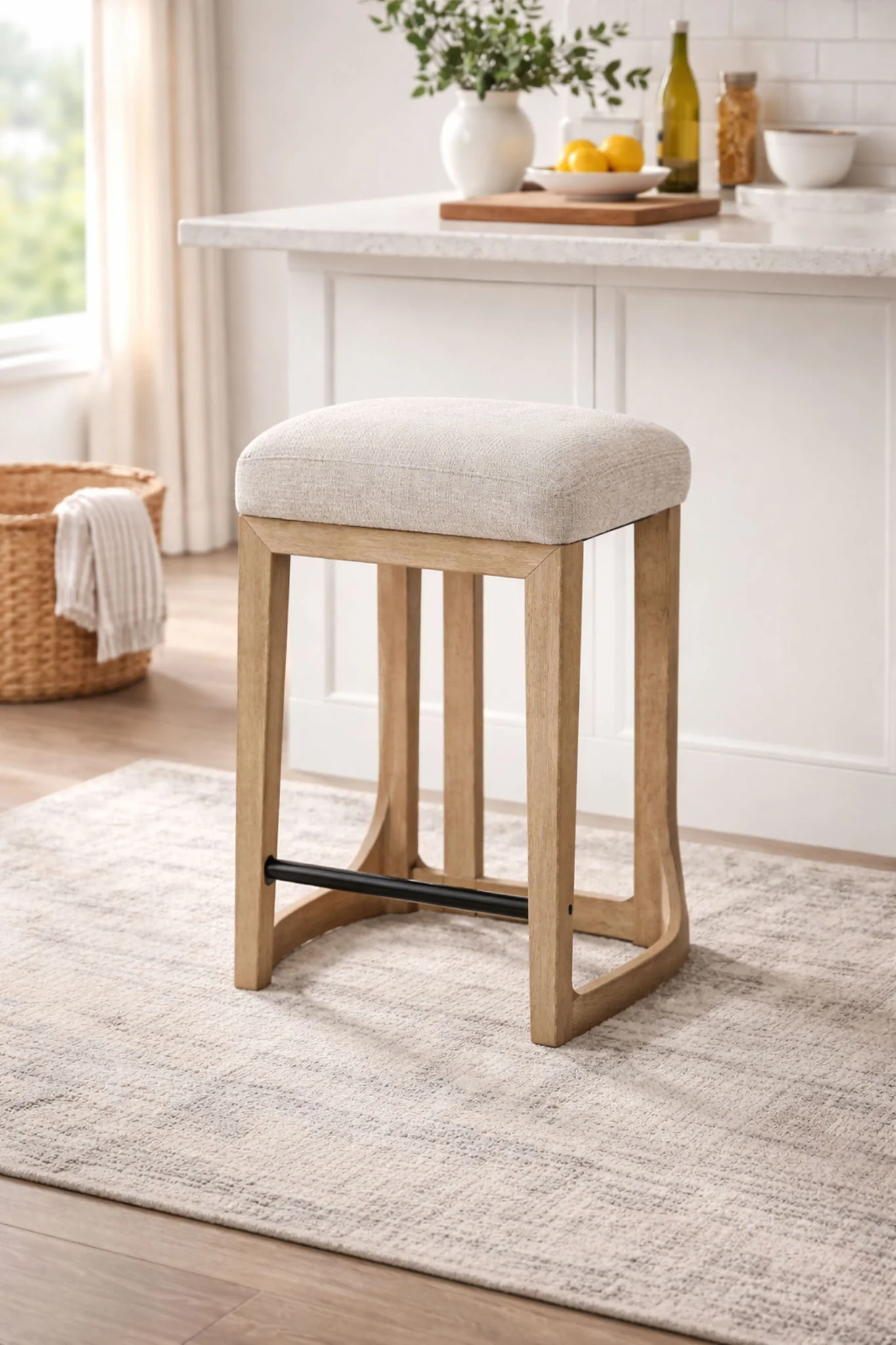 Pagosa - Counter Height Stool (Set of 2) - English Knotty Oak / Gray - Image 2