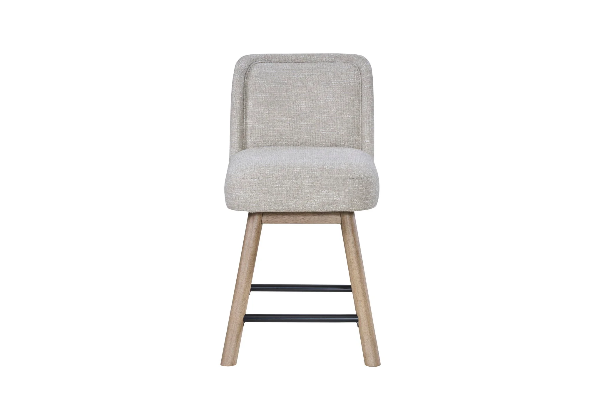 Pagosa - Counter Height Swivel Stool (Set of 2) - English Knotty Oak / Gray