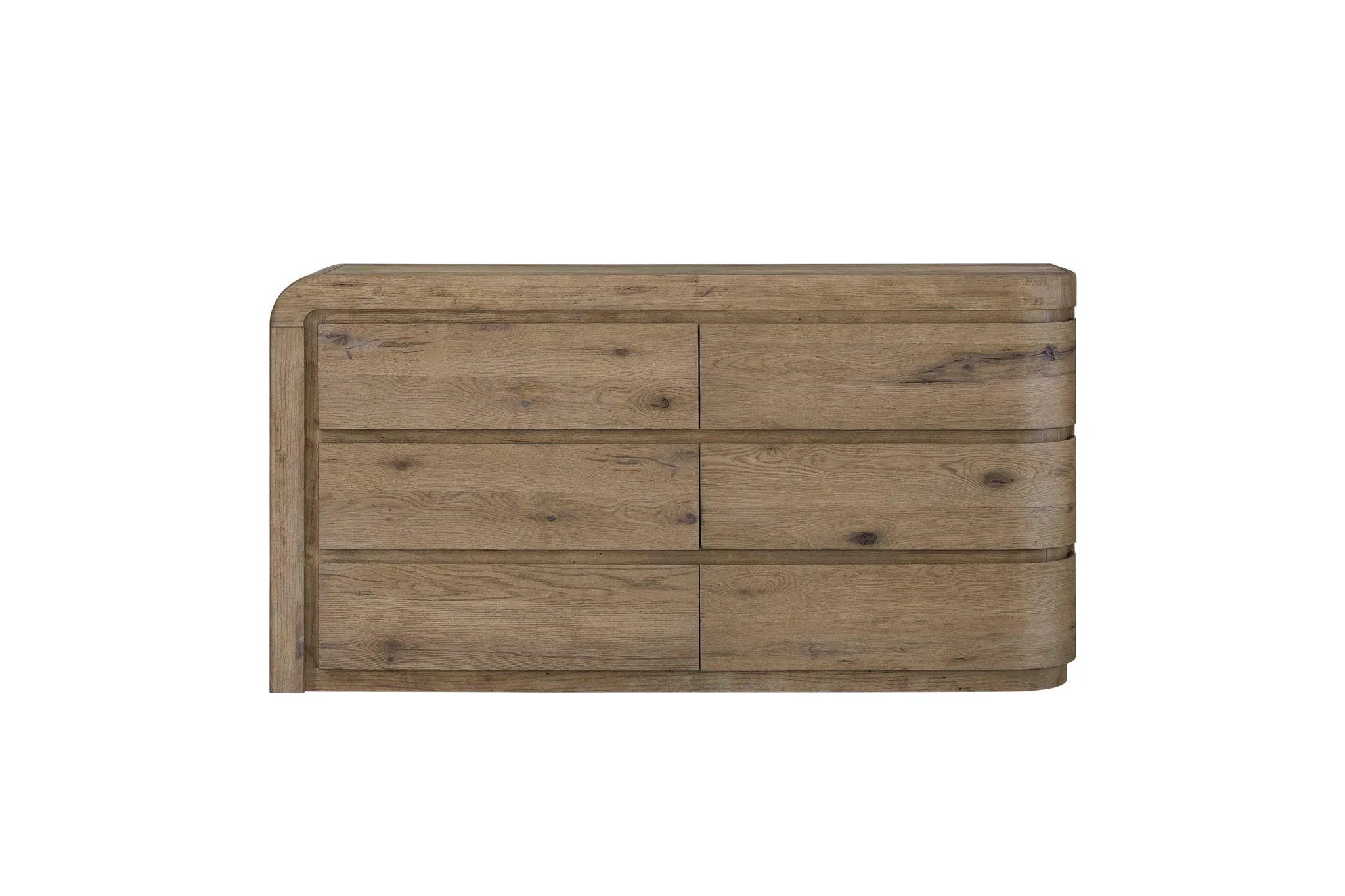 Pagosa - Curved Dresser - English Knotty Oak