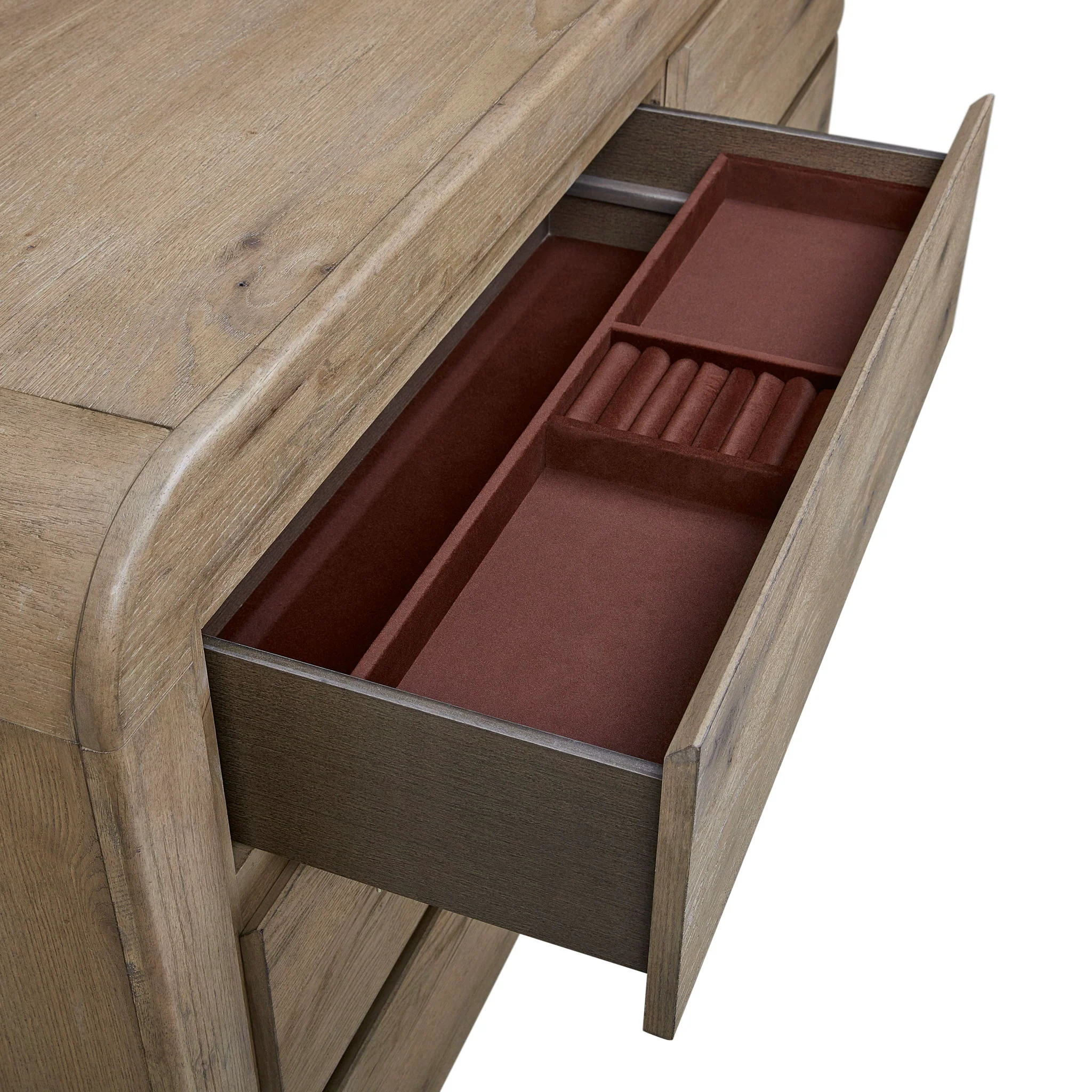 Pagosa - Curved Dresser - English Knotty Oak - Image 2