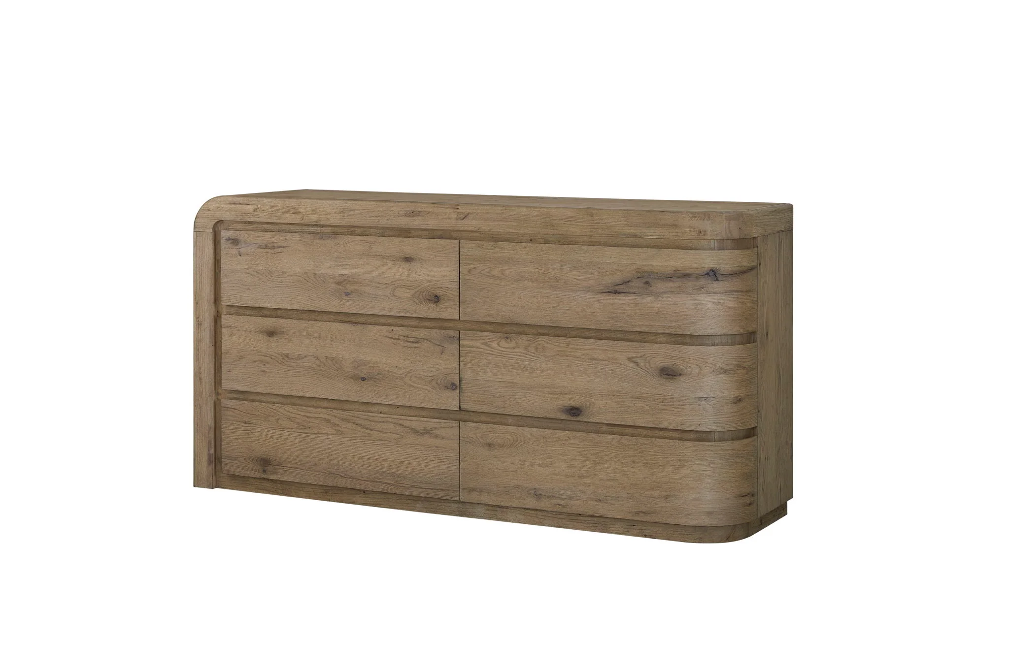Pagosa - Curved Dresser - English Knotty Oak - Image 3