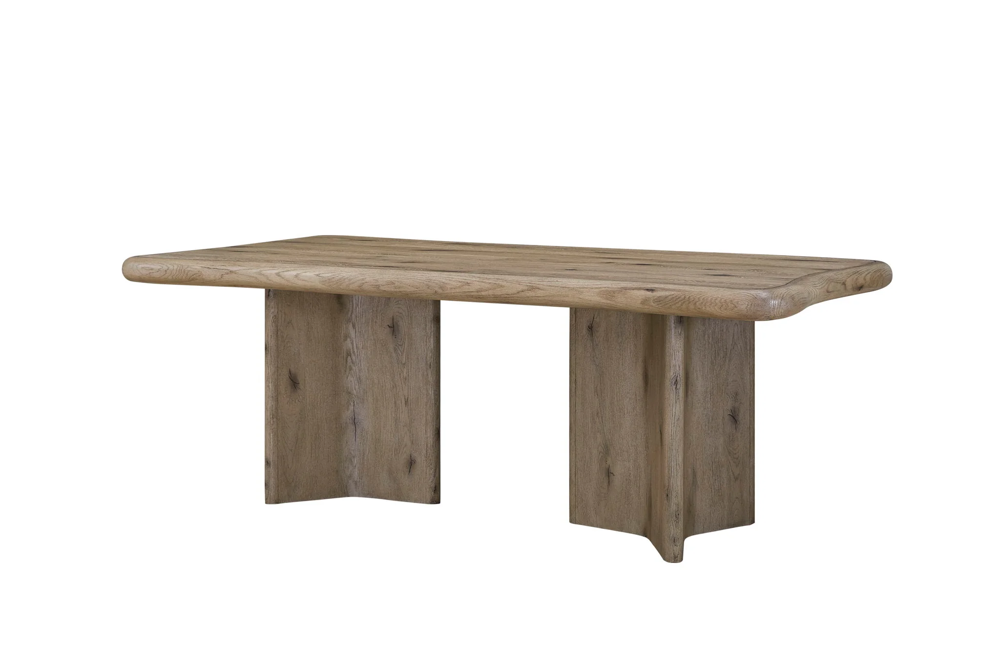 Pagosa - Double Pedestal Table - English Knotty Oak - Image 2
