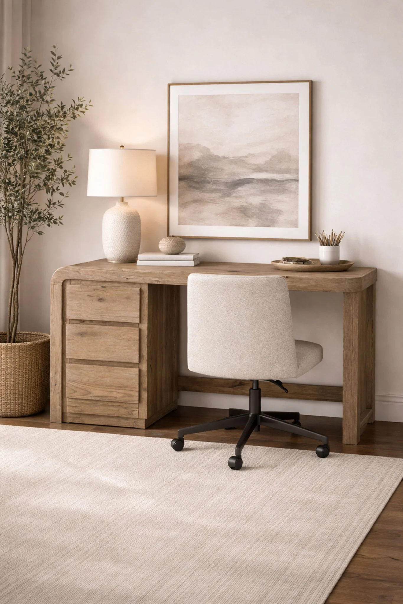 Pagosa - Junior Executive Desk - English Knotty Oak - Image 4
