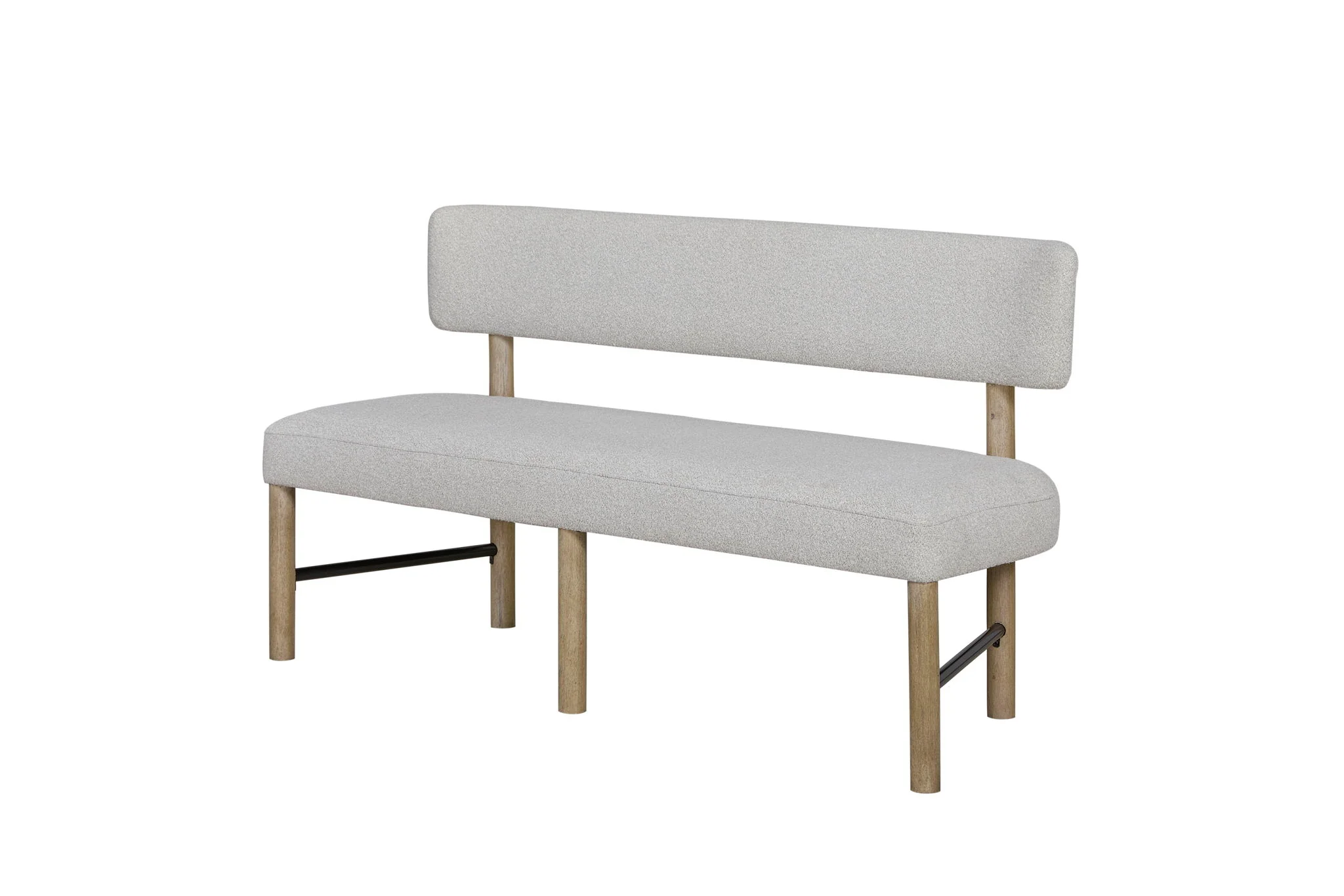 Pagosa - Upholstered Bench - English Knotty Oak / Gray - Image 3