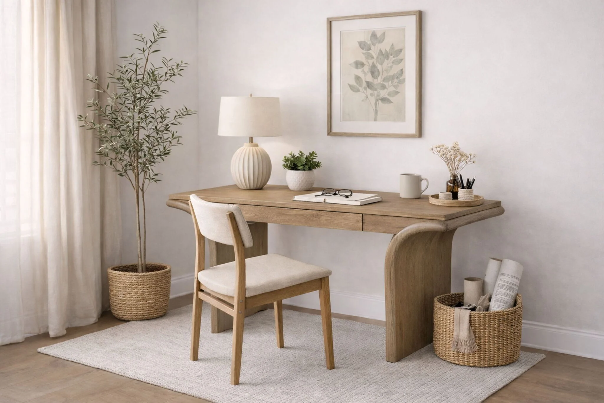 Pagosa - Waterfall Accent Desk - English Knotty Oak - Image 4