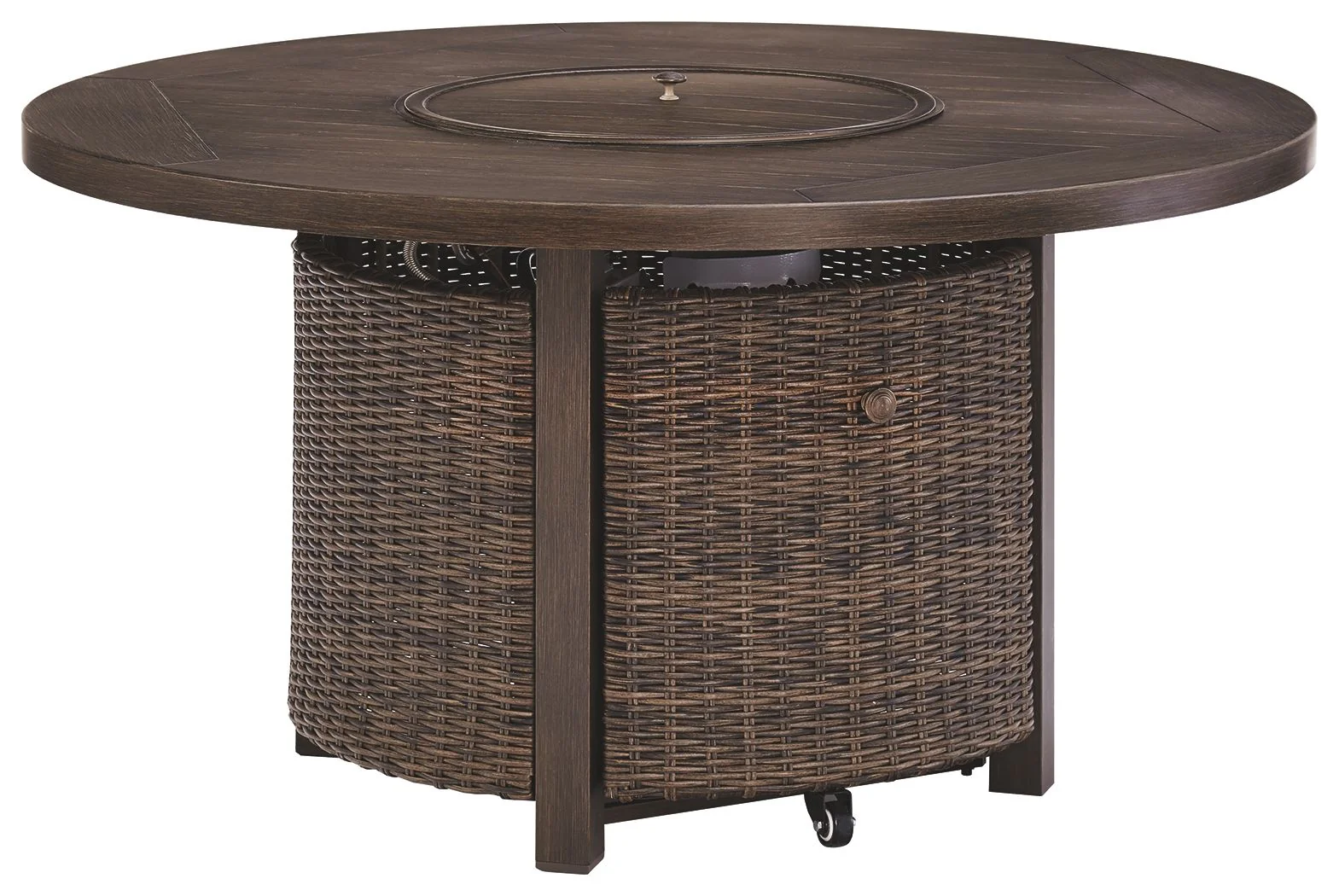 Paradise Trail - Round Fire Pit Table - Medium Brown - Image 2