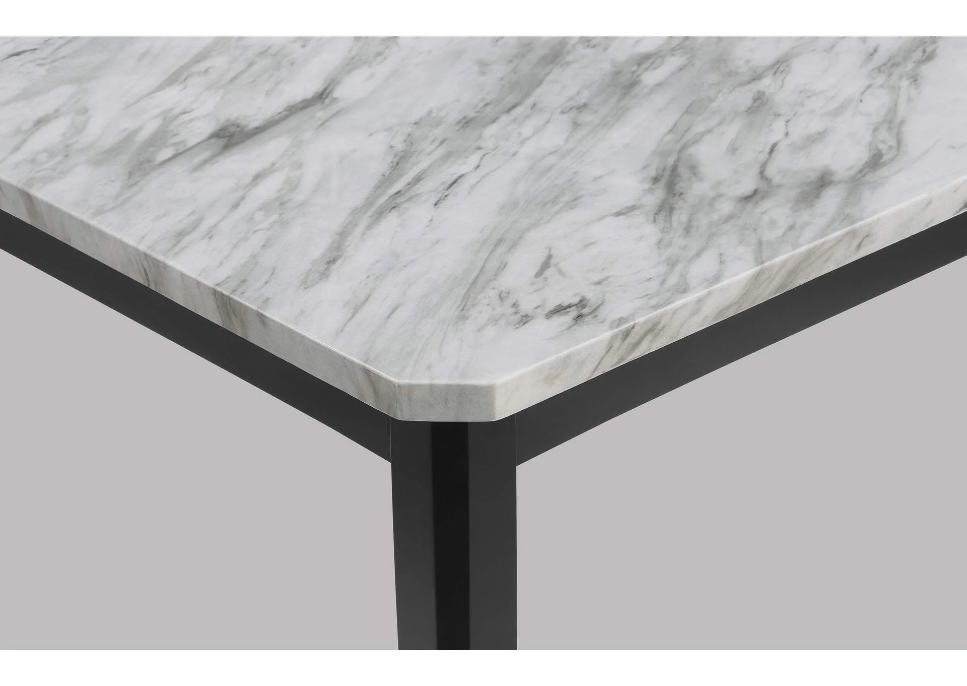 Pascal Black & White Faux Marble Dining Sets by Crown Mark - Image 7