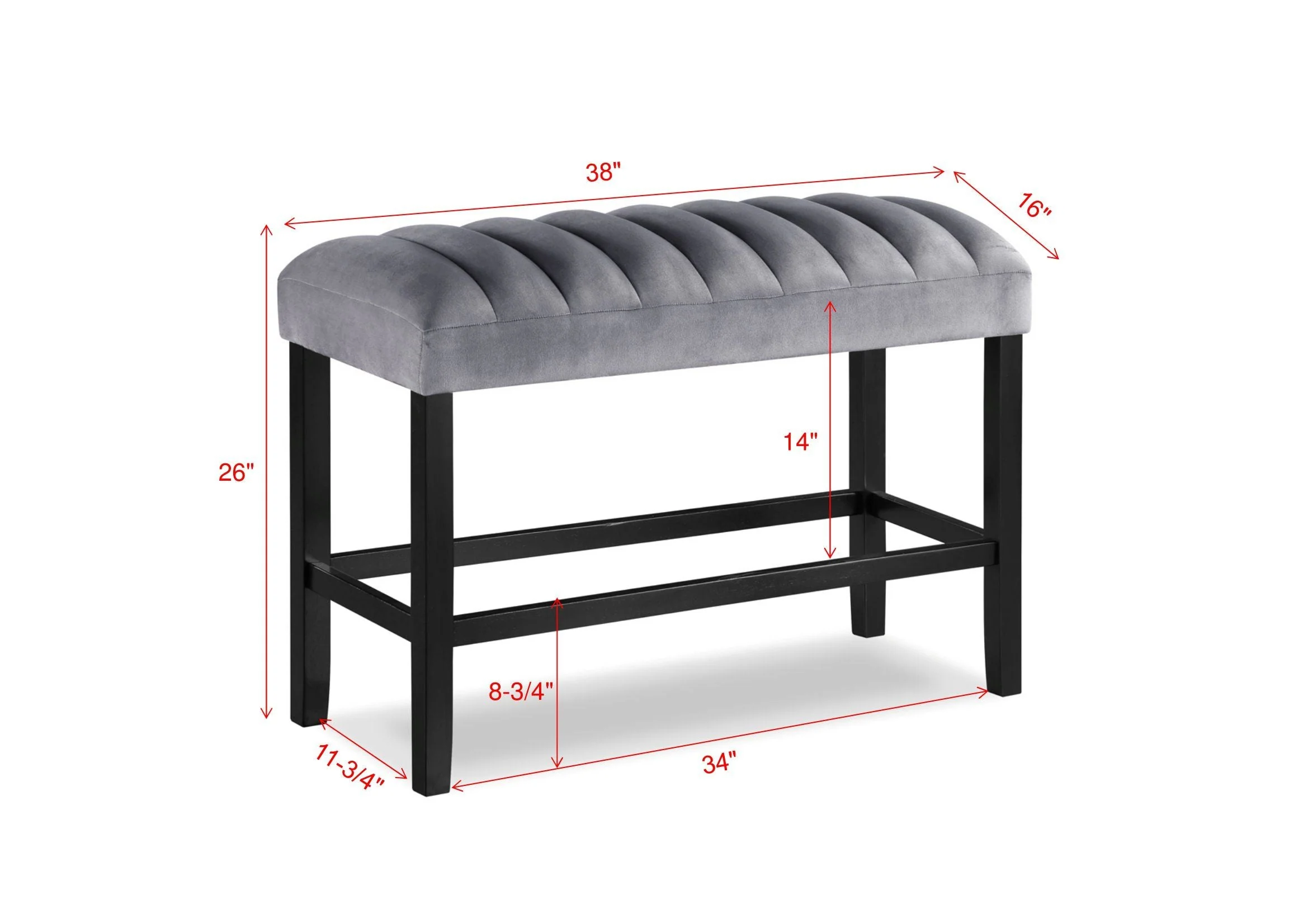 Pascal Black & White Faux Marble Counter Height Dining Sets - Image 9
