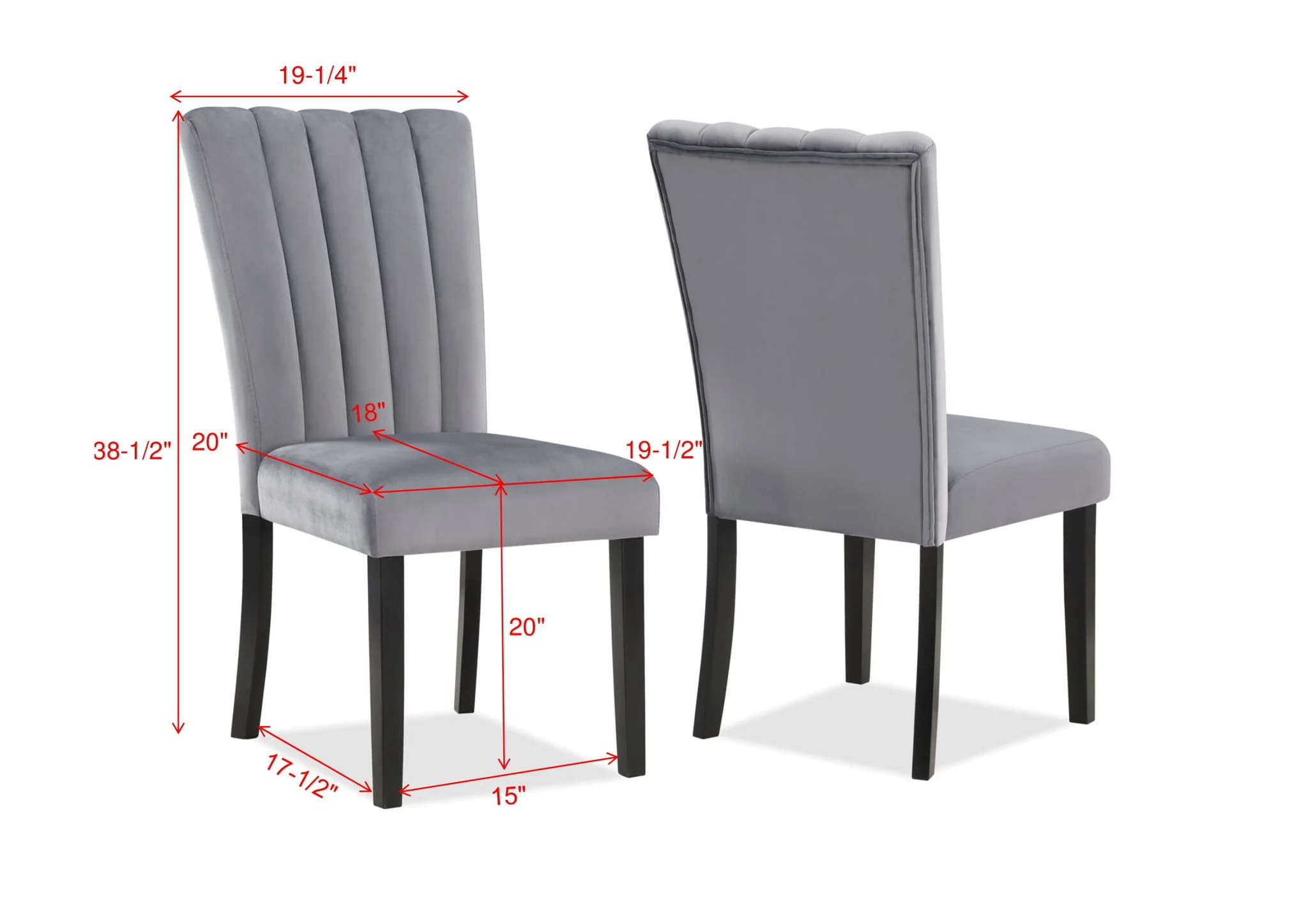 Pascal - Side Chair (Set of 2) - Gray - Image 4