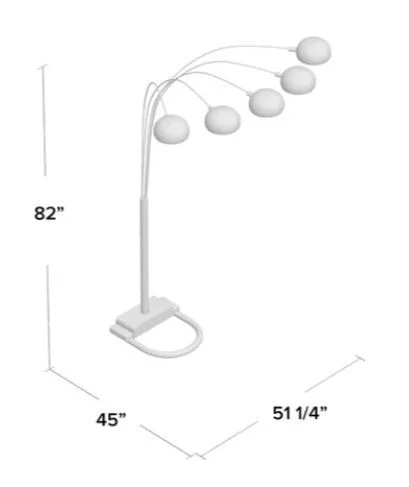 Peacock - Shade Floor Lamp - Black - Image 2