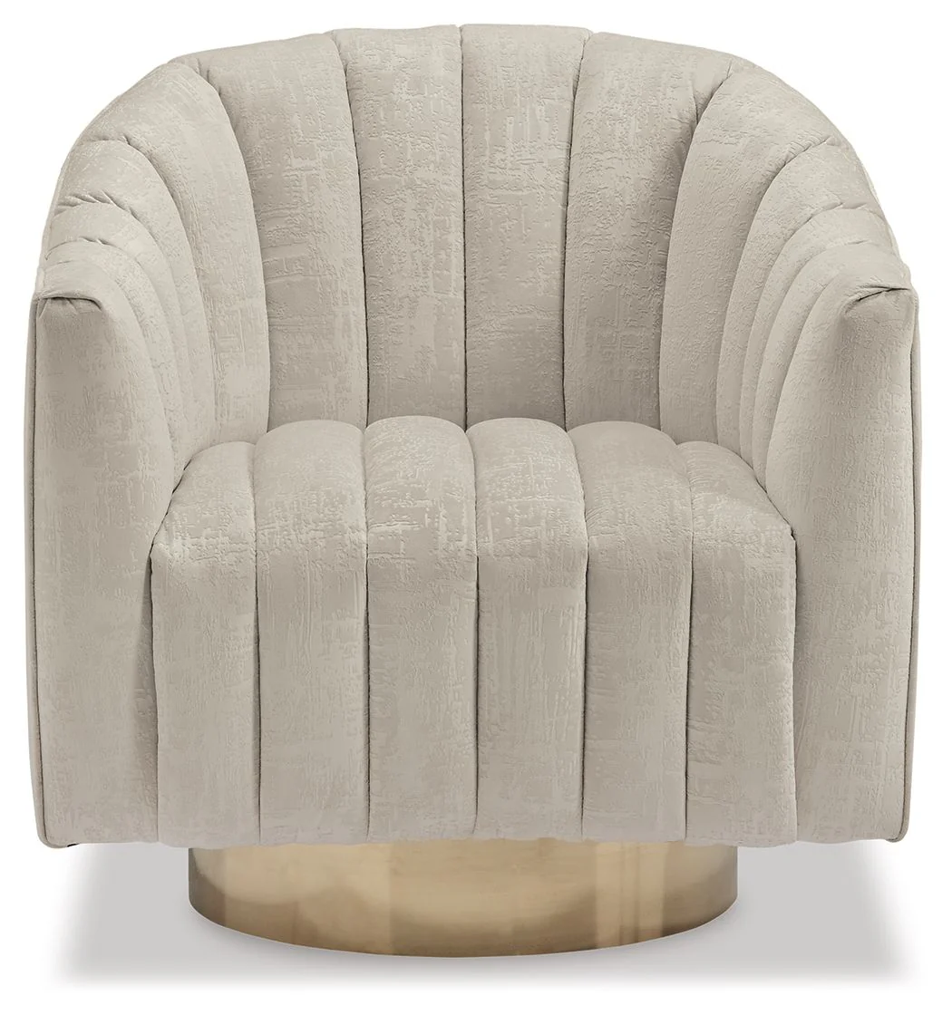 Penzlin - Swivel Accent Chair - Pearl - Image 2
