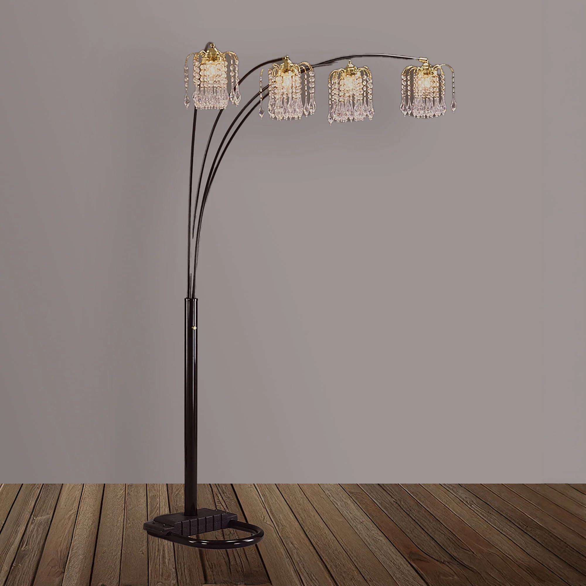 Rain Drop - Arc Lamp - Black