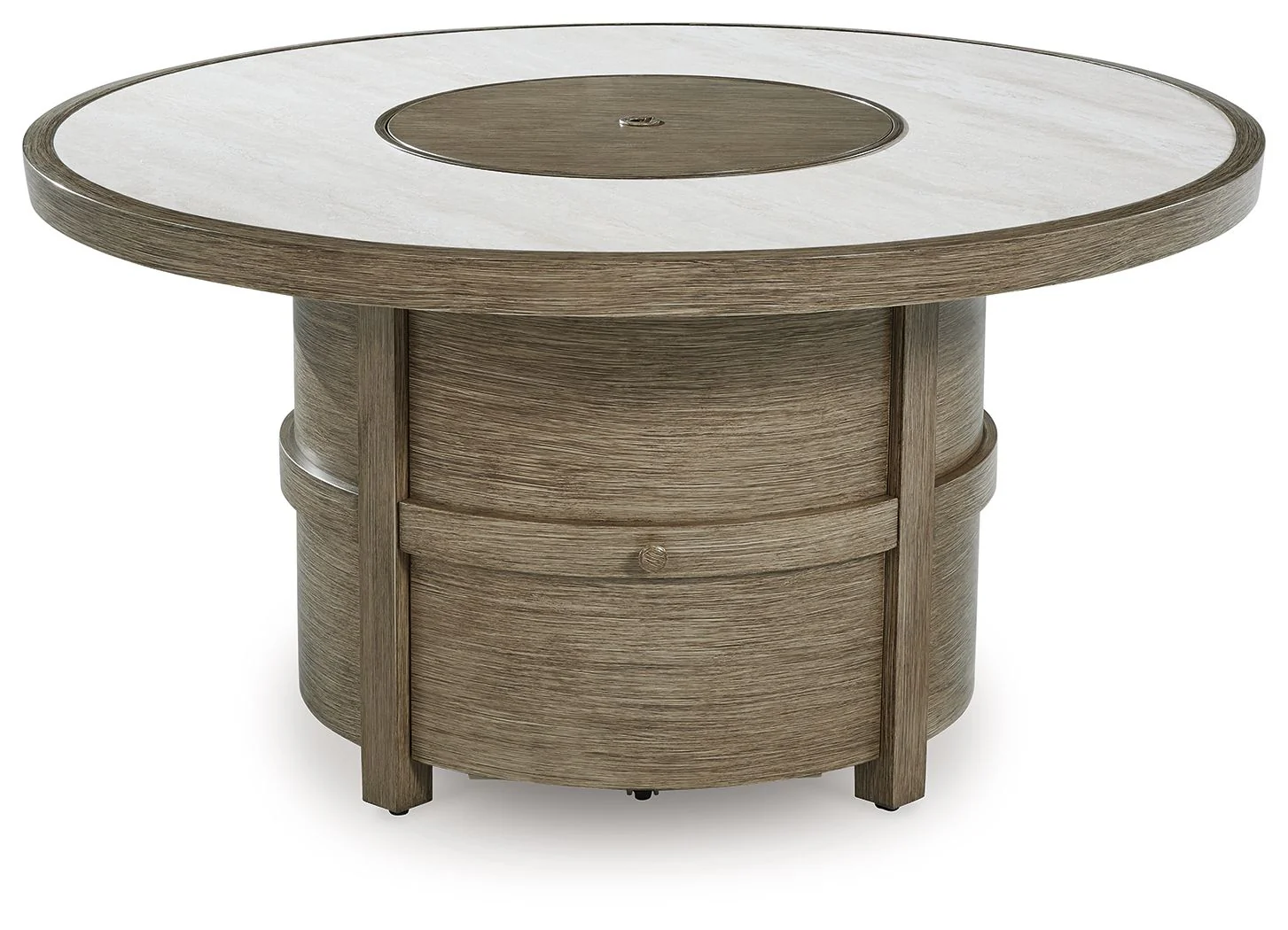 Rainier Ranch - Round Fire Pit Table - Beige - Image 4
