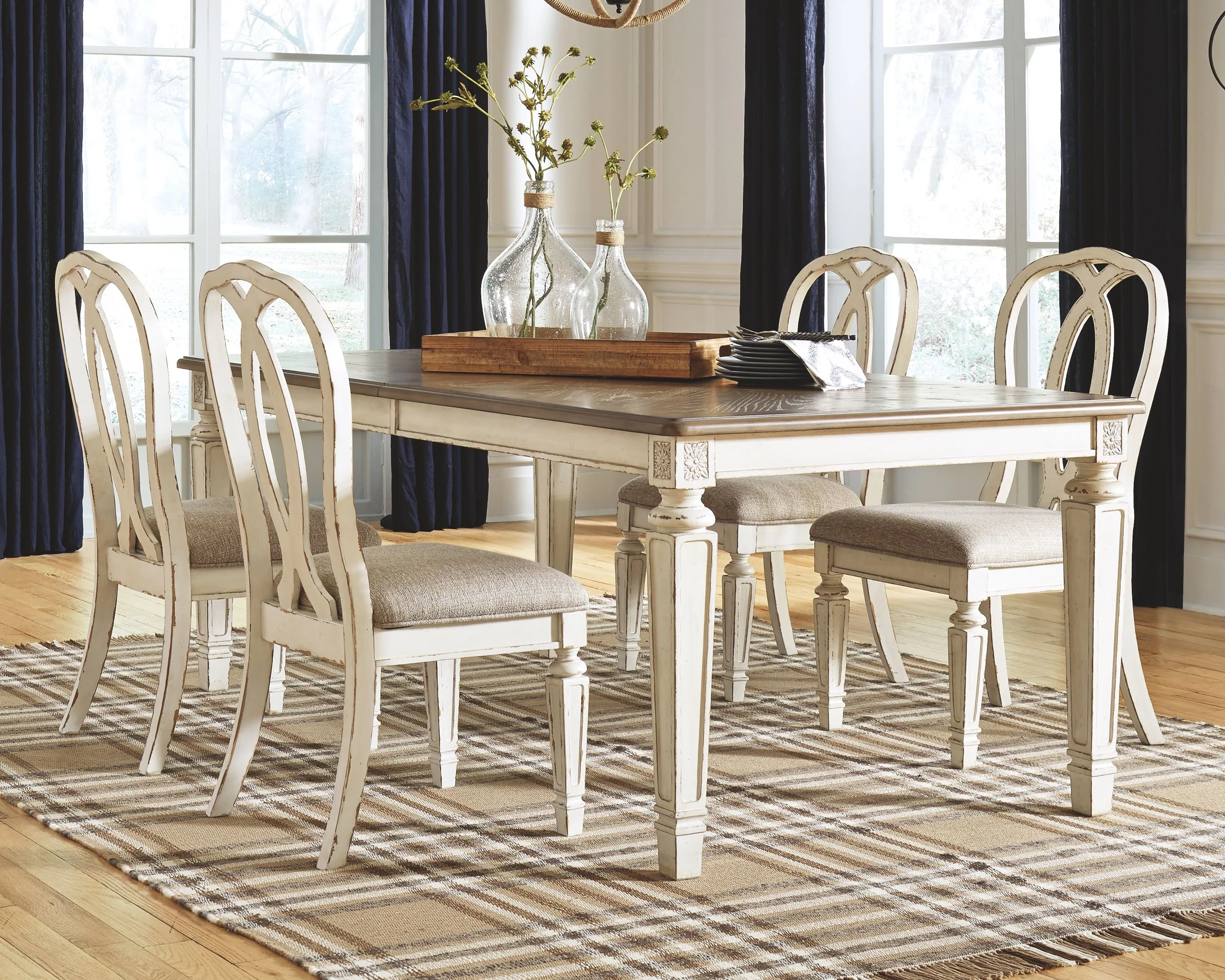 Realyn - Rectangular Dining Room Extension Table - Chipped White - Image 3