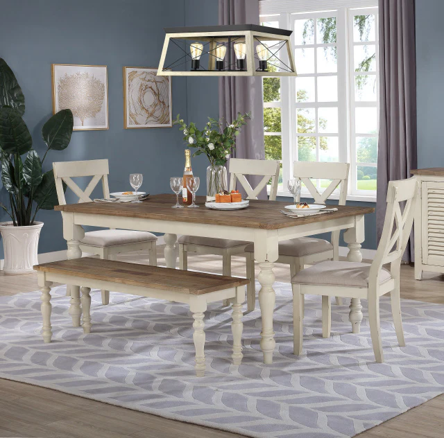 Rectangle Table 6 Piece Dinette Set DC1855 by Lifestyle