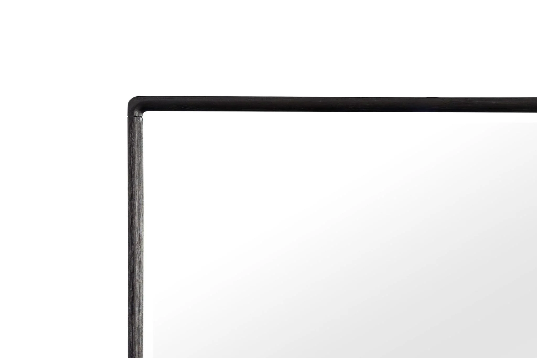 Rectangle Wood Mirror - Black - Image 2