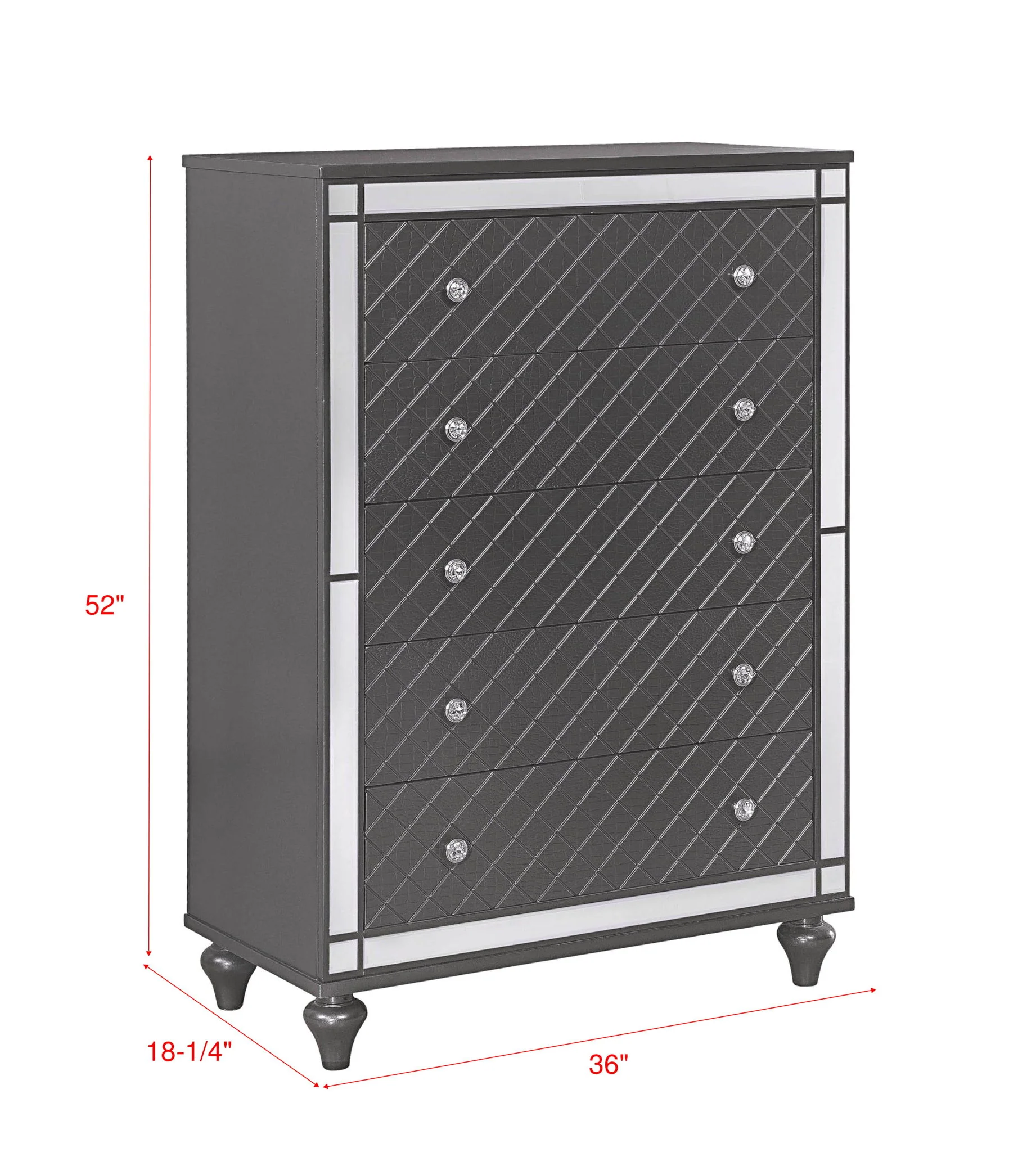 Refino - Chest - Gunmetal - Image 2