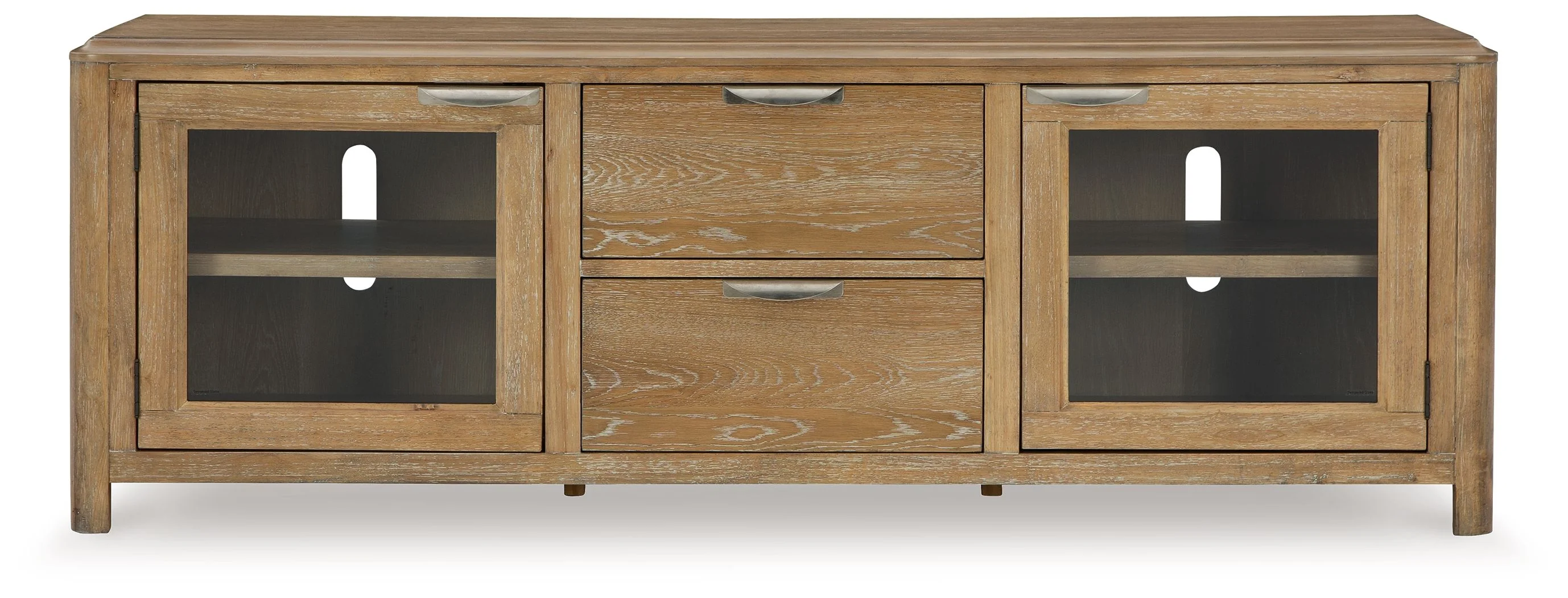 Rencott - Extra Large TV Stand - Light Brown - Image 4