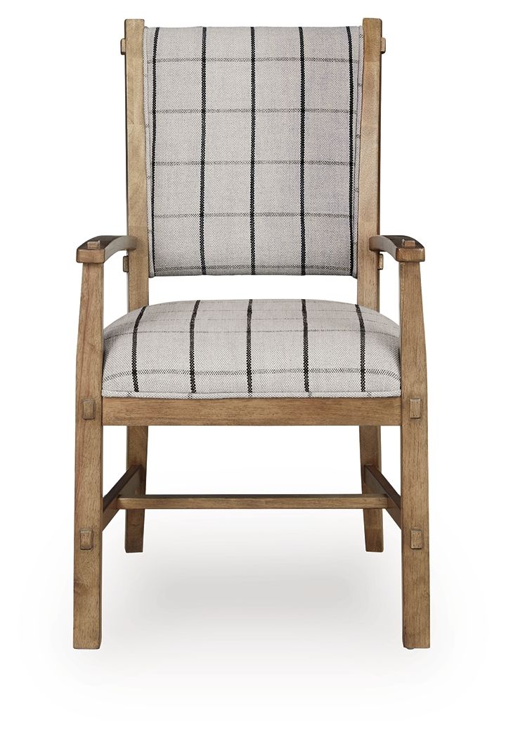 Ridgester - Dining Upholstered Arm Chair (Set of 2) - Light Brown - Image 3