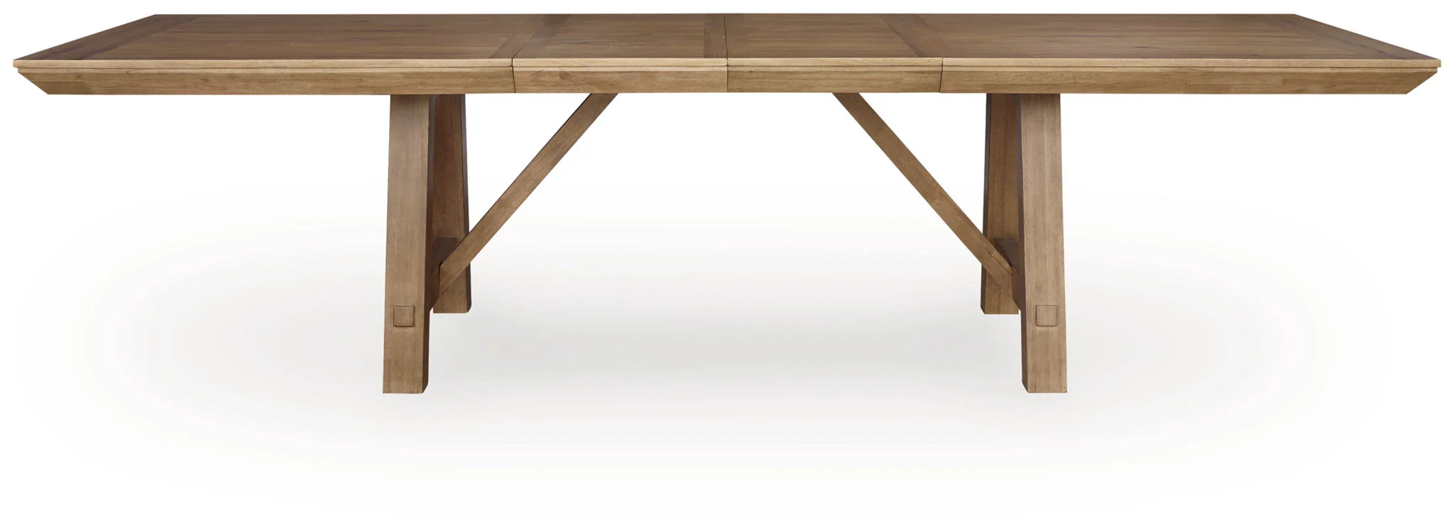 Ridgester - Rectangular Dining Room Extension Table - Light Brown - Image 2