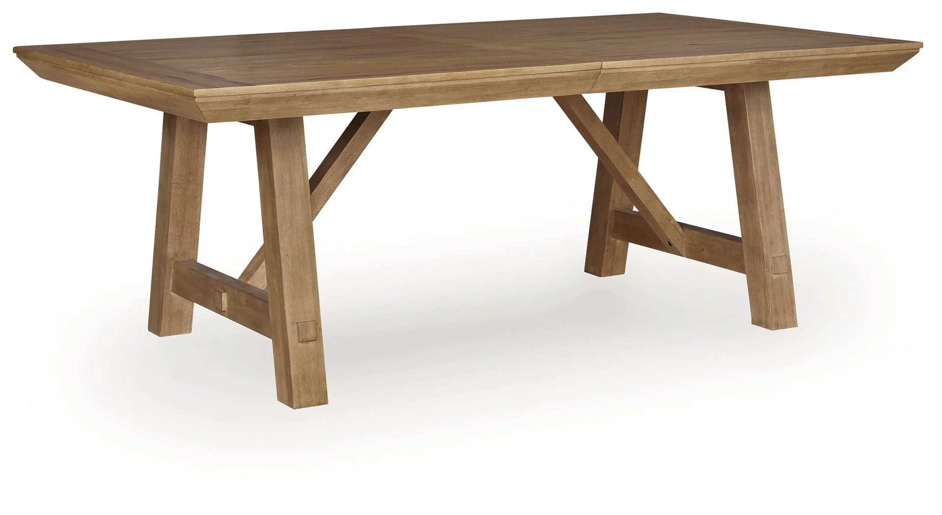 Ridgester - Rectangular Dining Room Extension Table - Light Brown - Image 4