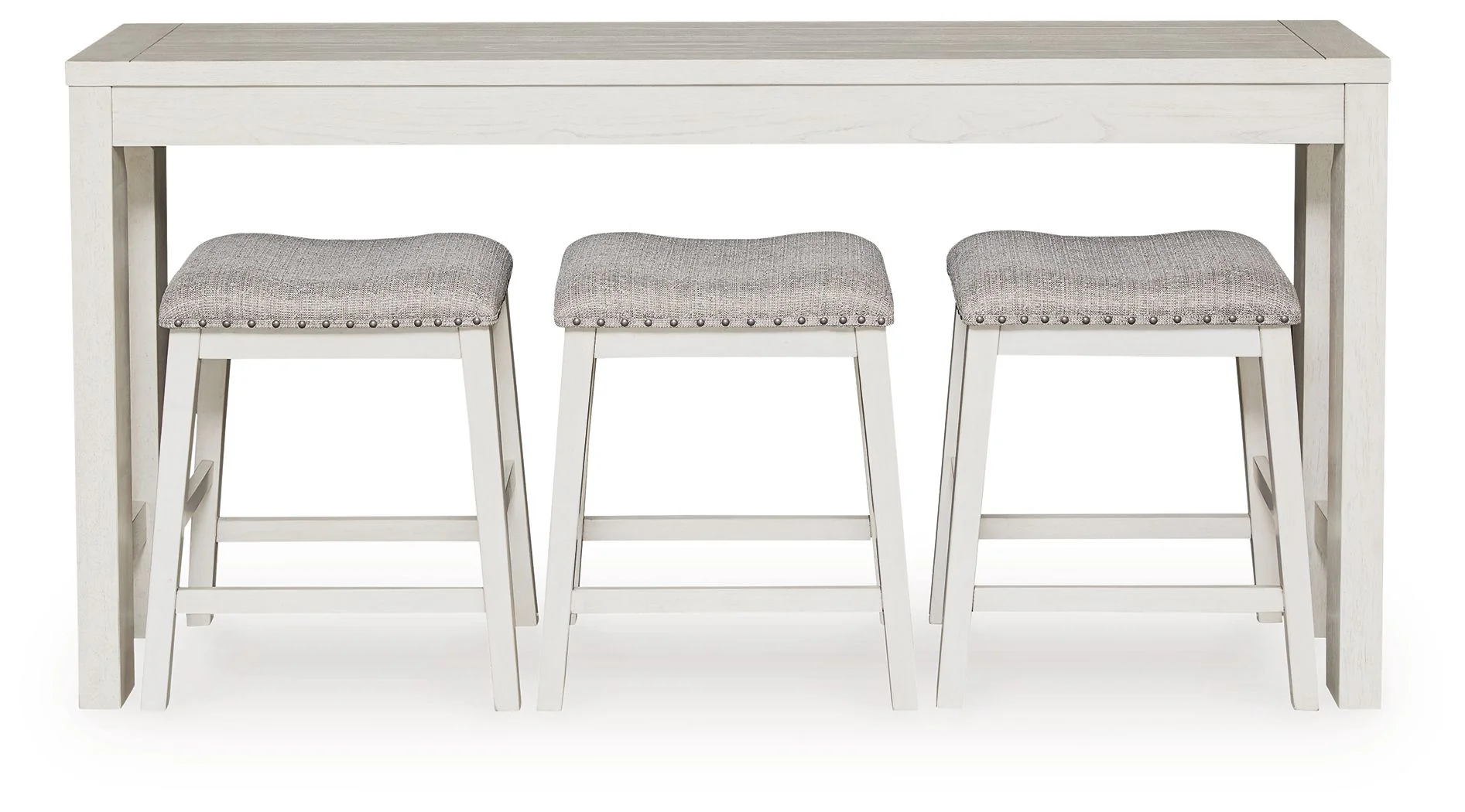 Robbinsdale - Rectangular Dining Room Counter Table Set (Set of 4) - Antique White - Image 3