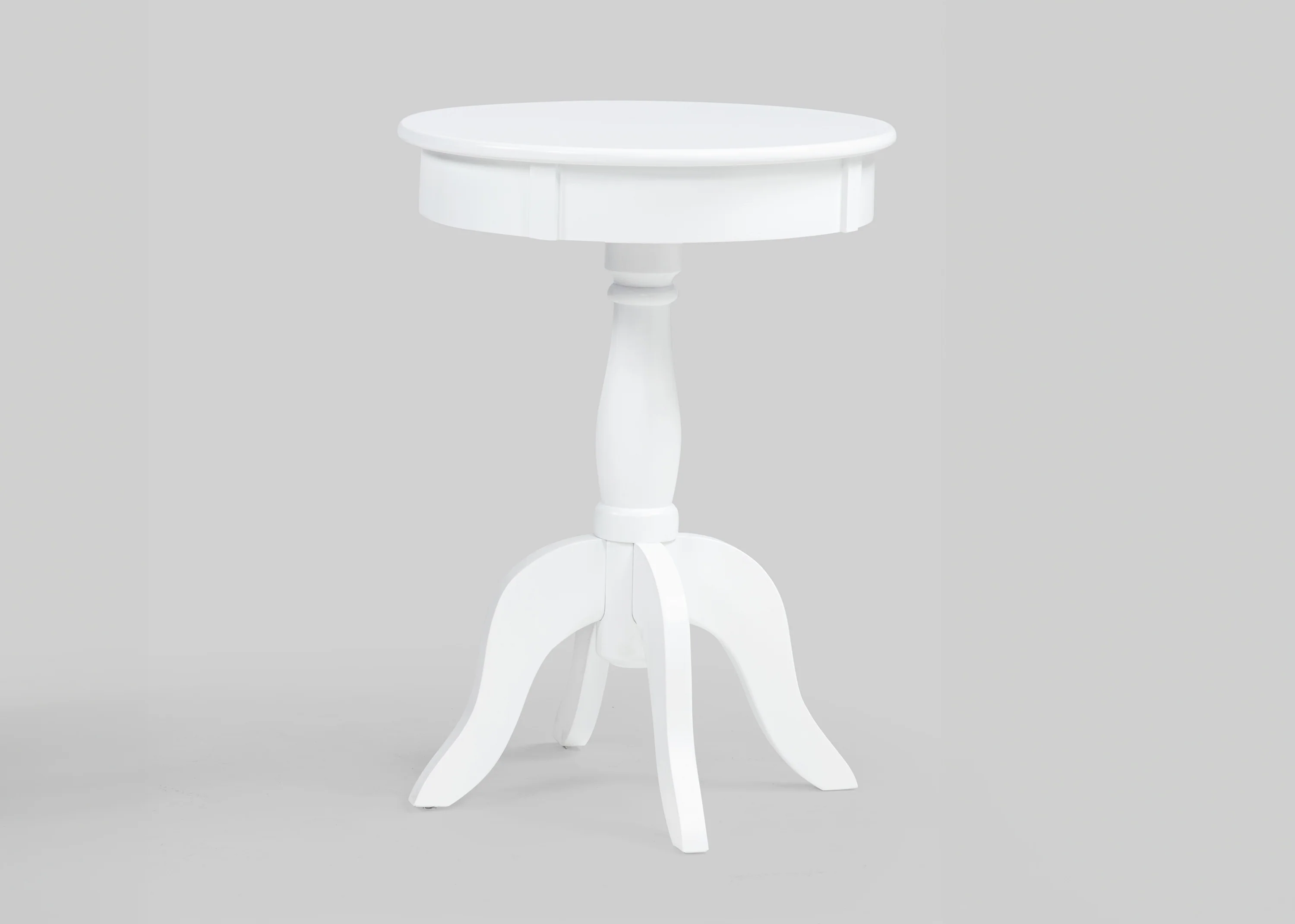 Romy White or Black Chairside Pedestal Table