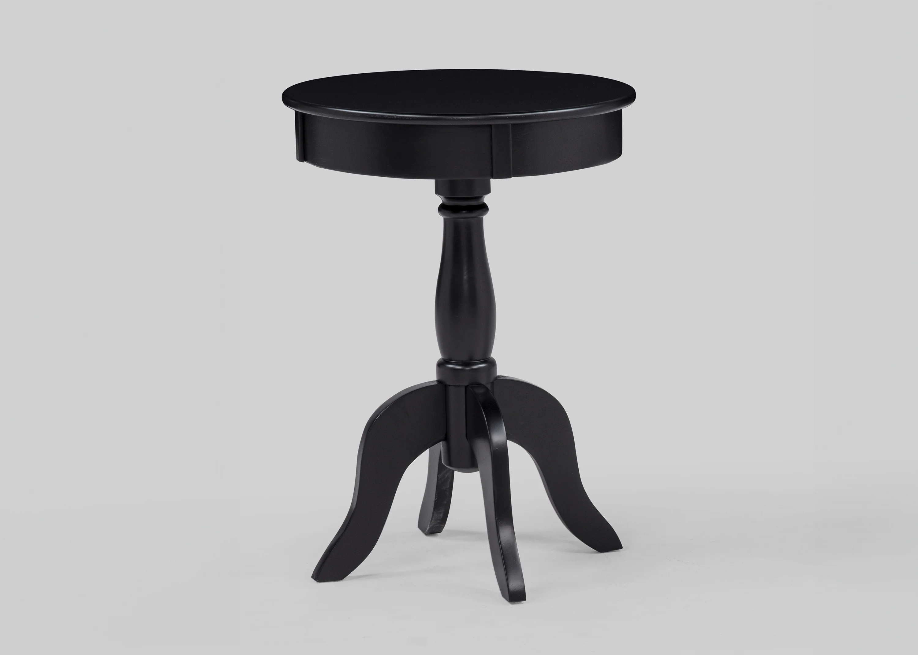 Romy White or Black Chairside Pedestal Table - Image 2