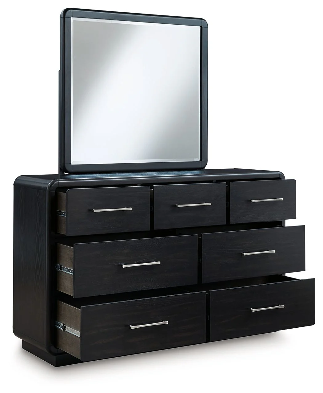 Rowanbeck - Dresser And Mirror - Black - Image 2