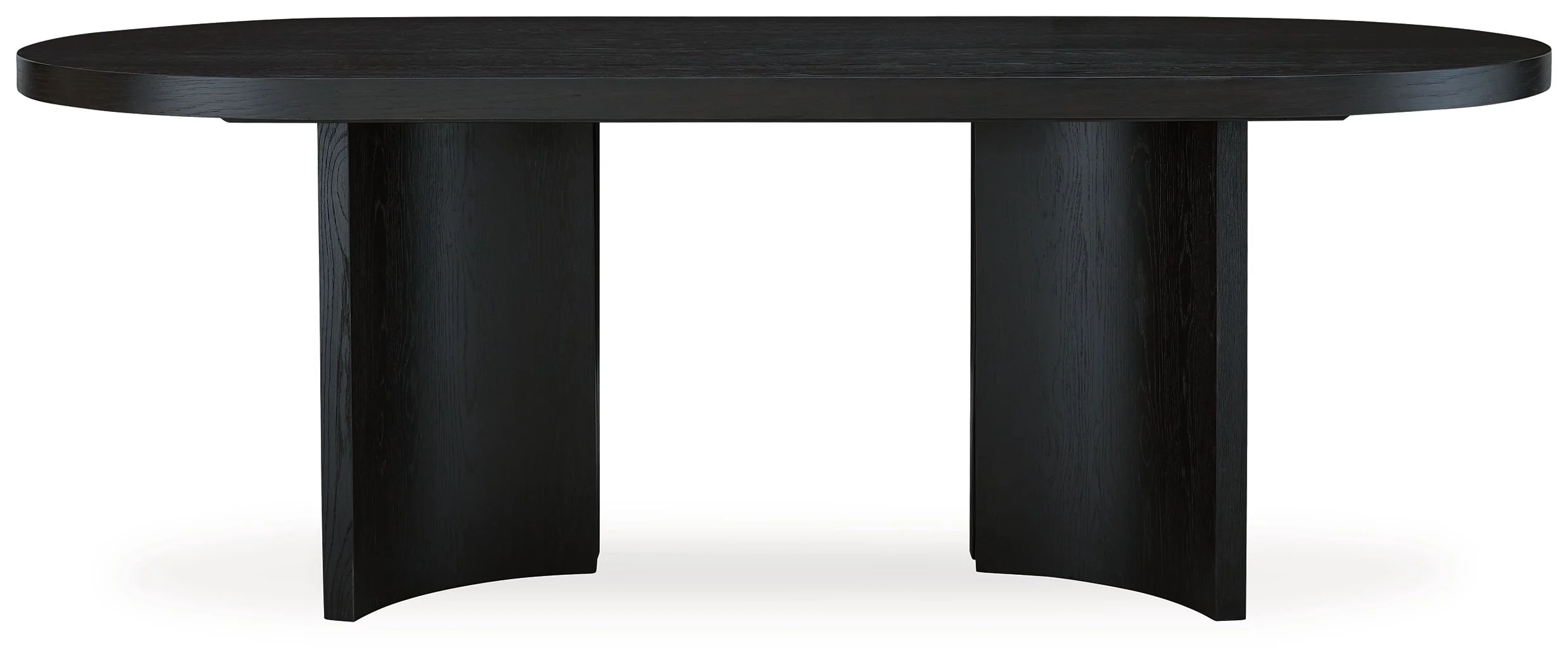 Rowanbeck - Oval Dining Room Table - Black - Image 3