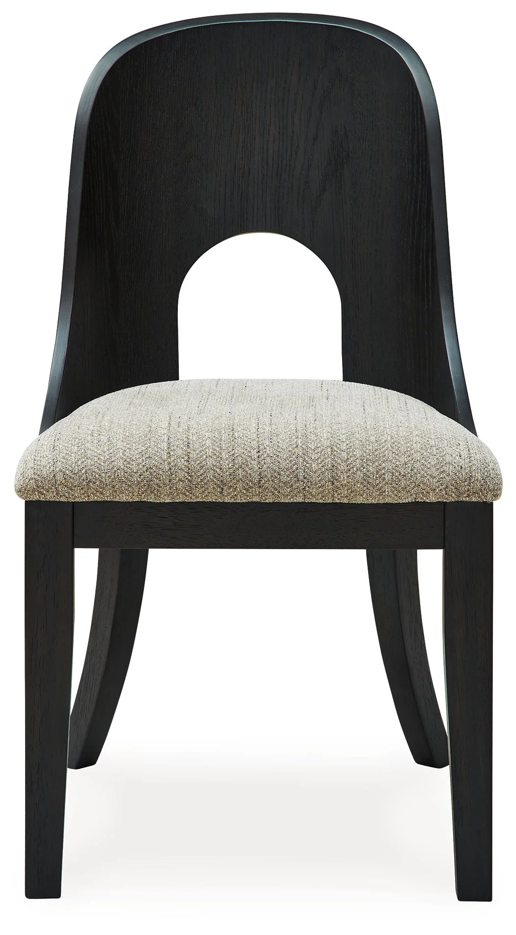 Rowanbeck - Dining Upholstered Side Chair (Set of 2) - Gray / Black - Image 2