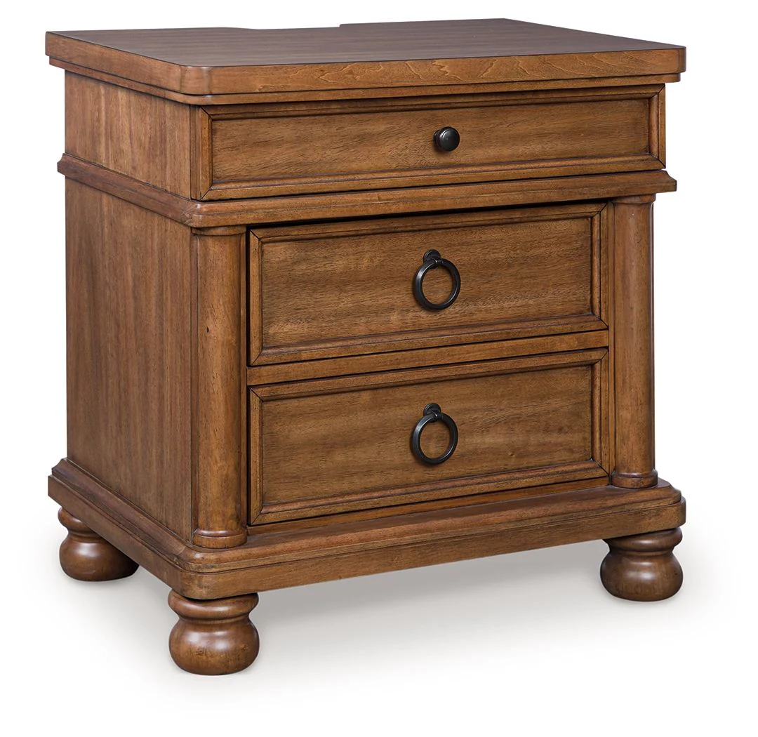 Rowlenstown - Three Drawer Night Stand - Image 2