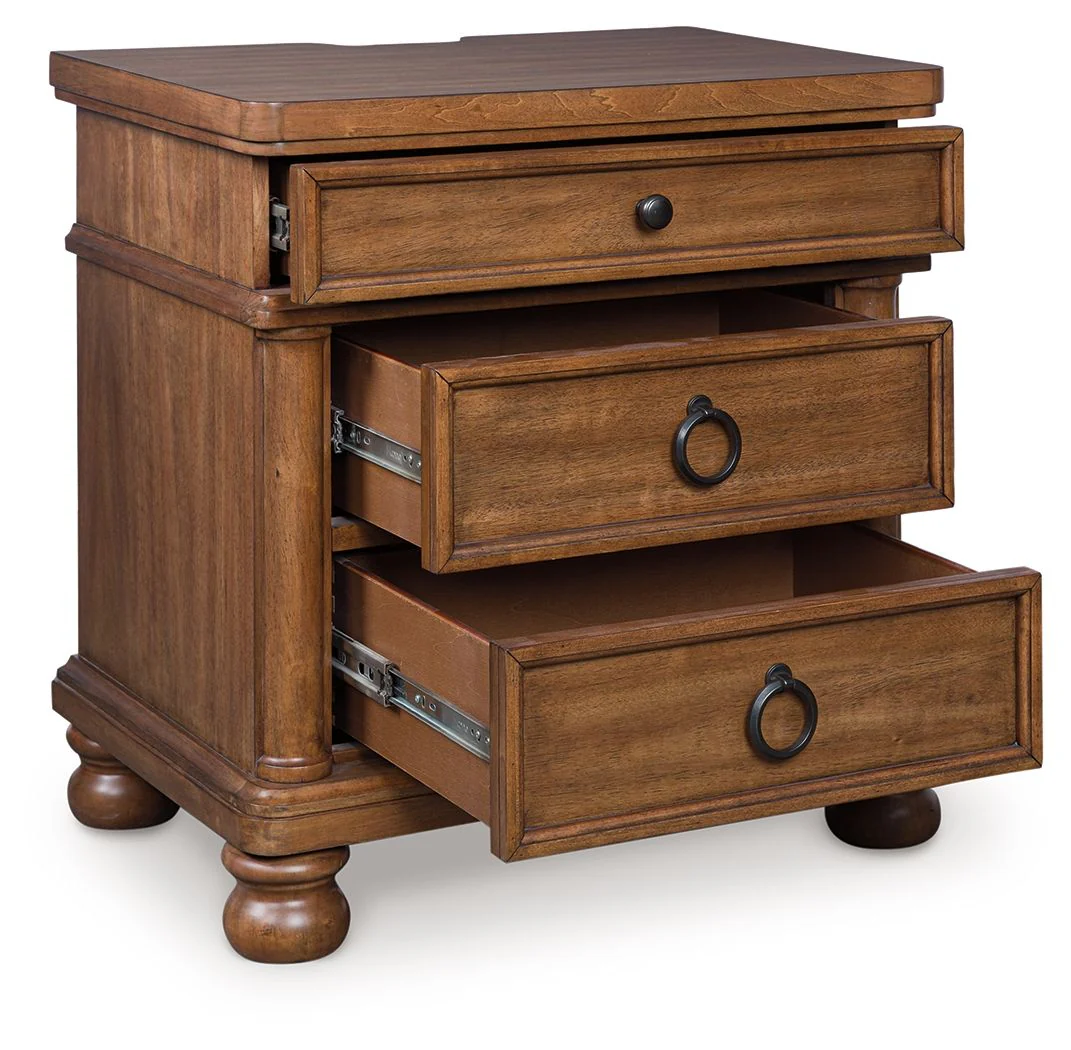 Rowlenstown - Three Drawer Night Stand - Image 4