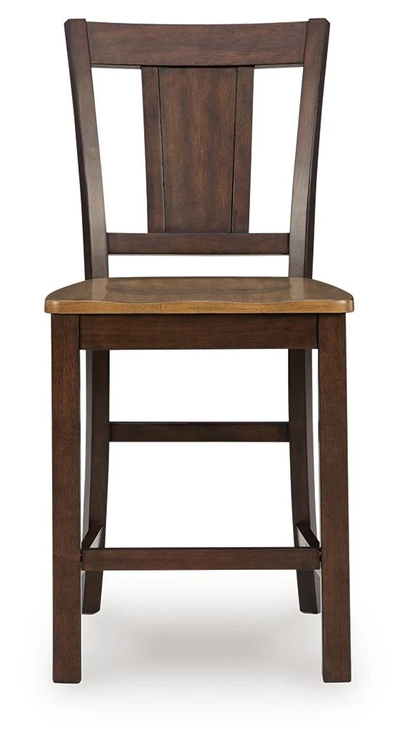 Rylandeen - Barstool (Set of 2) - Light Brown / Dark Brown - Image 4