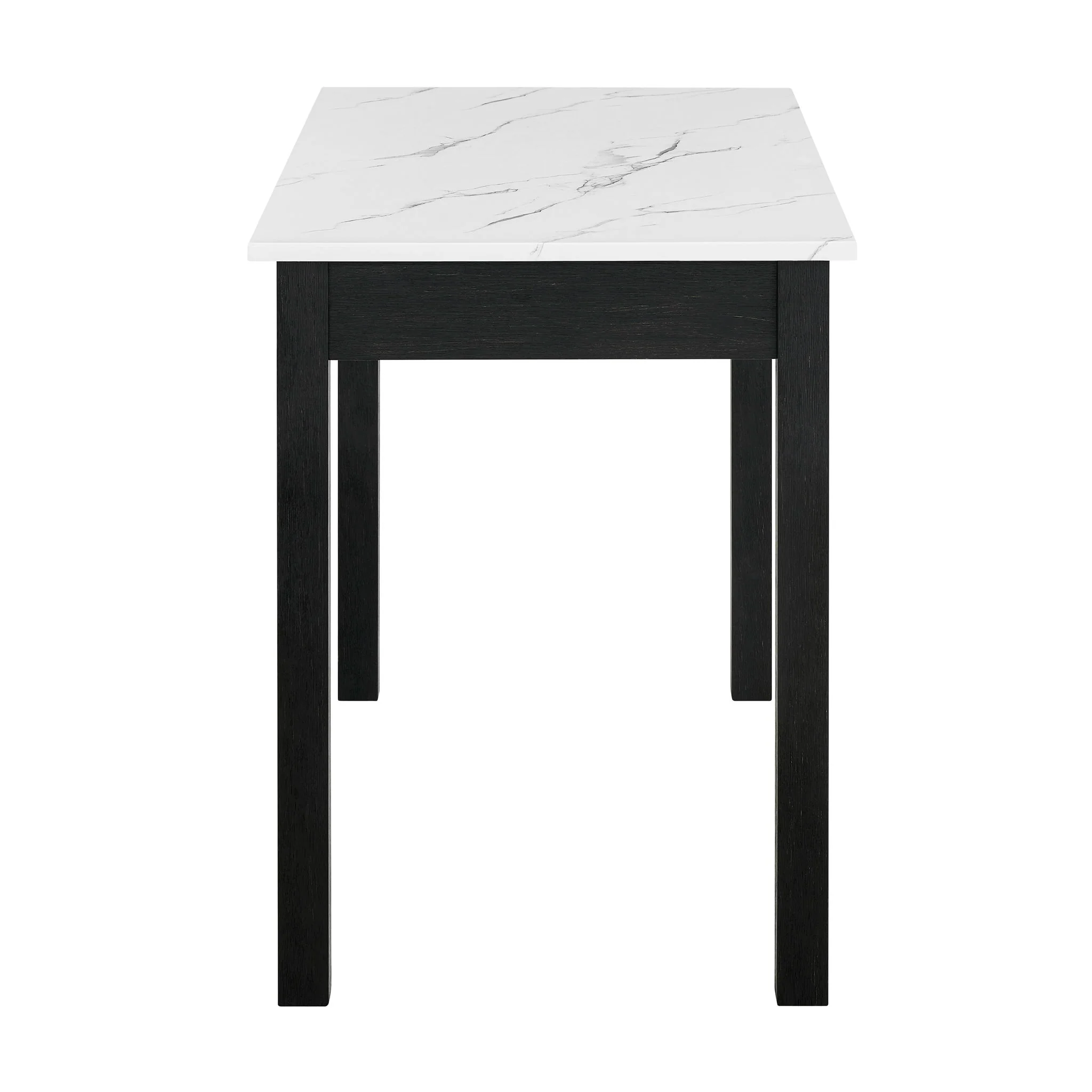Rylee - Faux Marble Desk - Black / White - Image 4