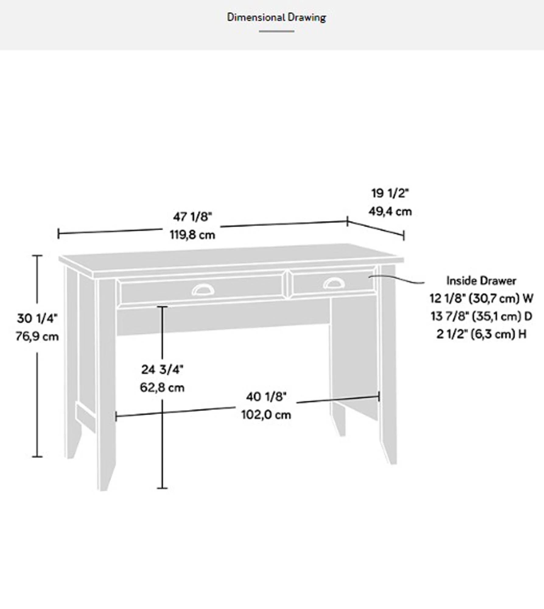 SA409936 RTA Jamocha Wood Computer Desk - Image 4