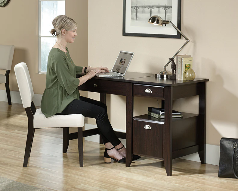 SA422378 RTA Jamocha Wood Lift-Top Desk